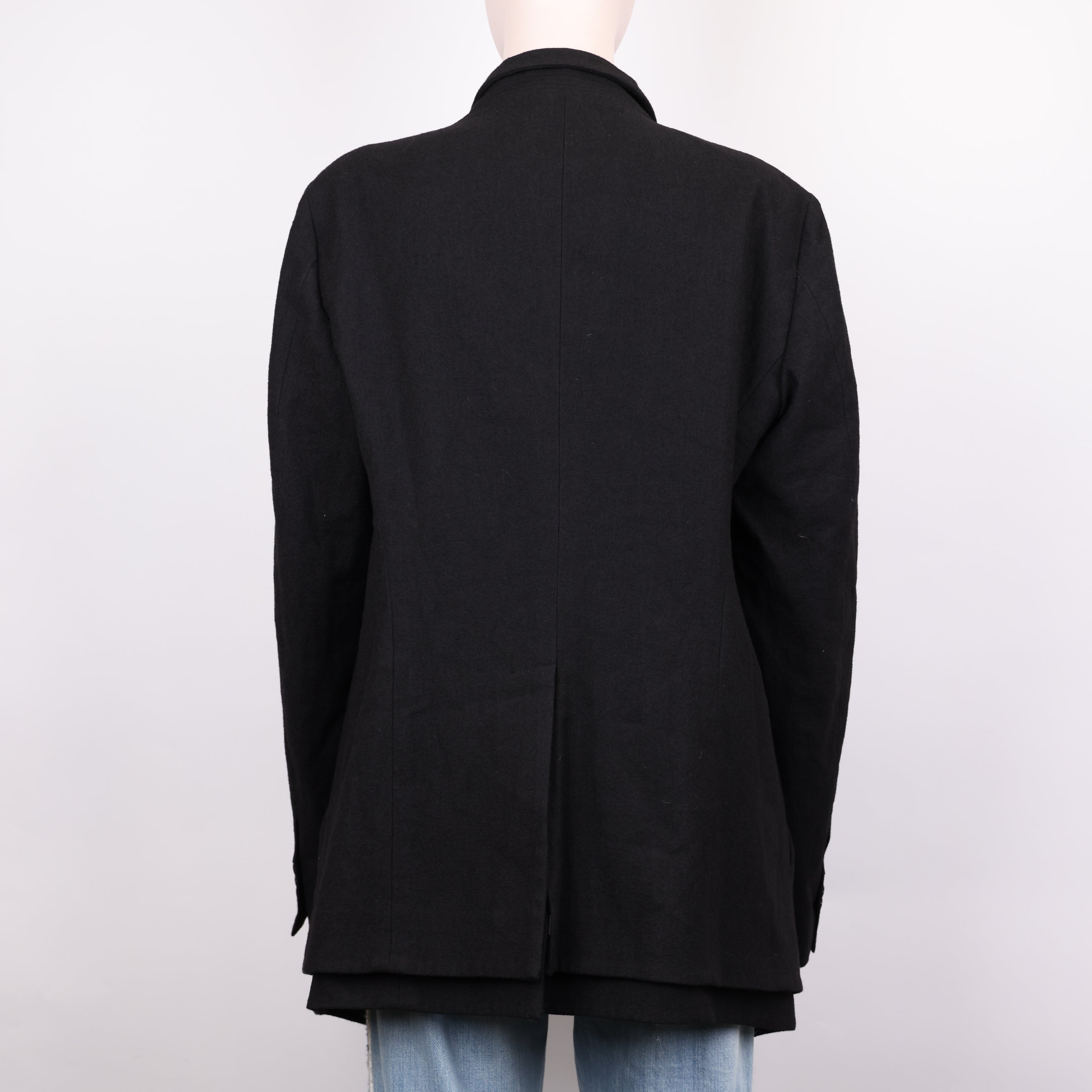 PRE OWNED- Dolce & Gabbana black lapel jacket size 48