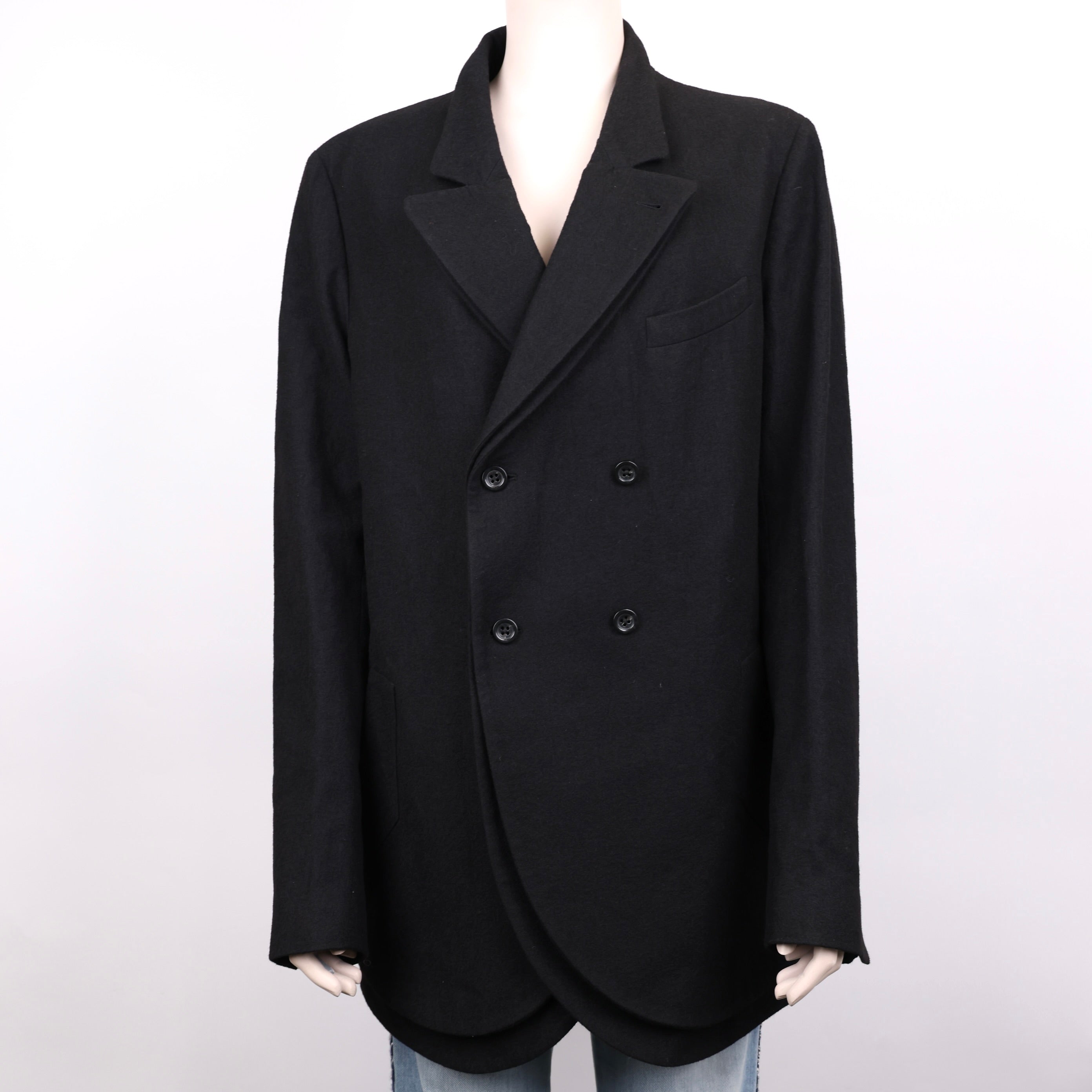 PRE OWNED- Dolce & Gabbana black lapel jacket size 48