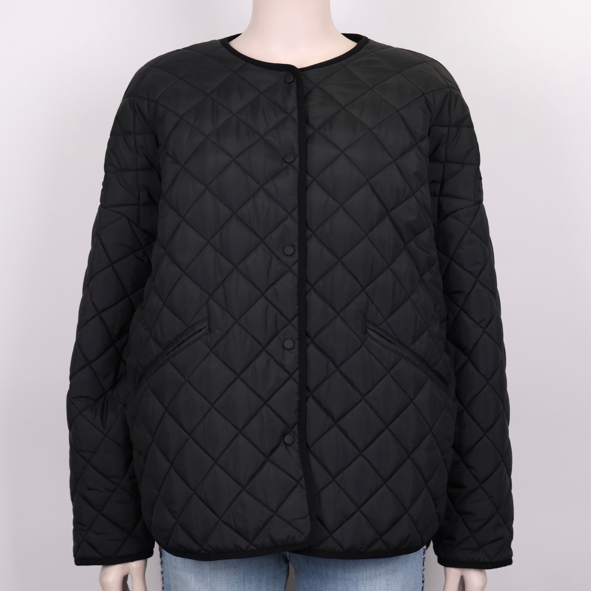PRE OWNED- Toteme Black quilted shell jacket S