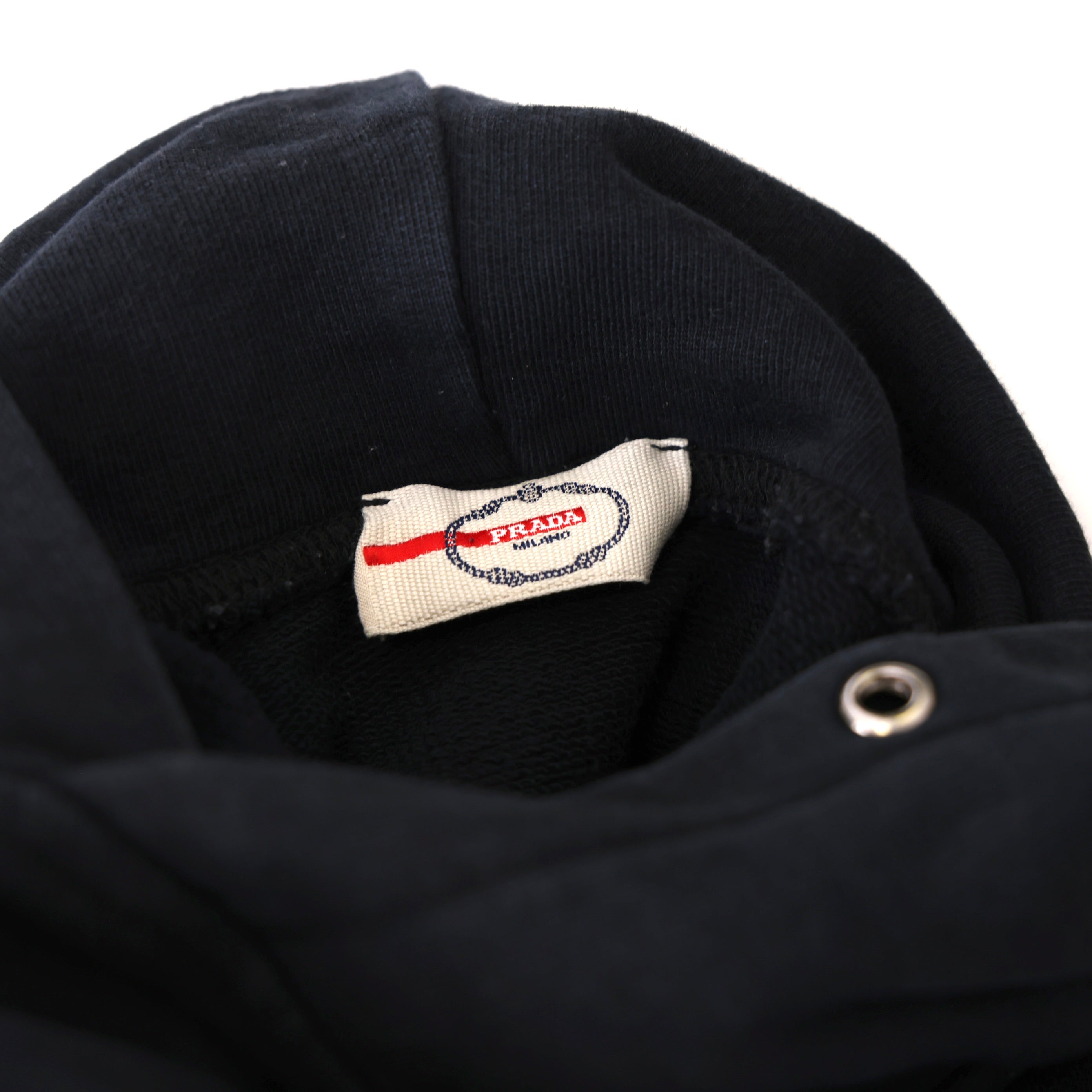 PRE OWNED- Prada black hoodie L size