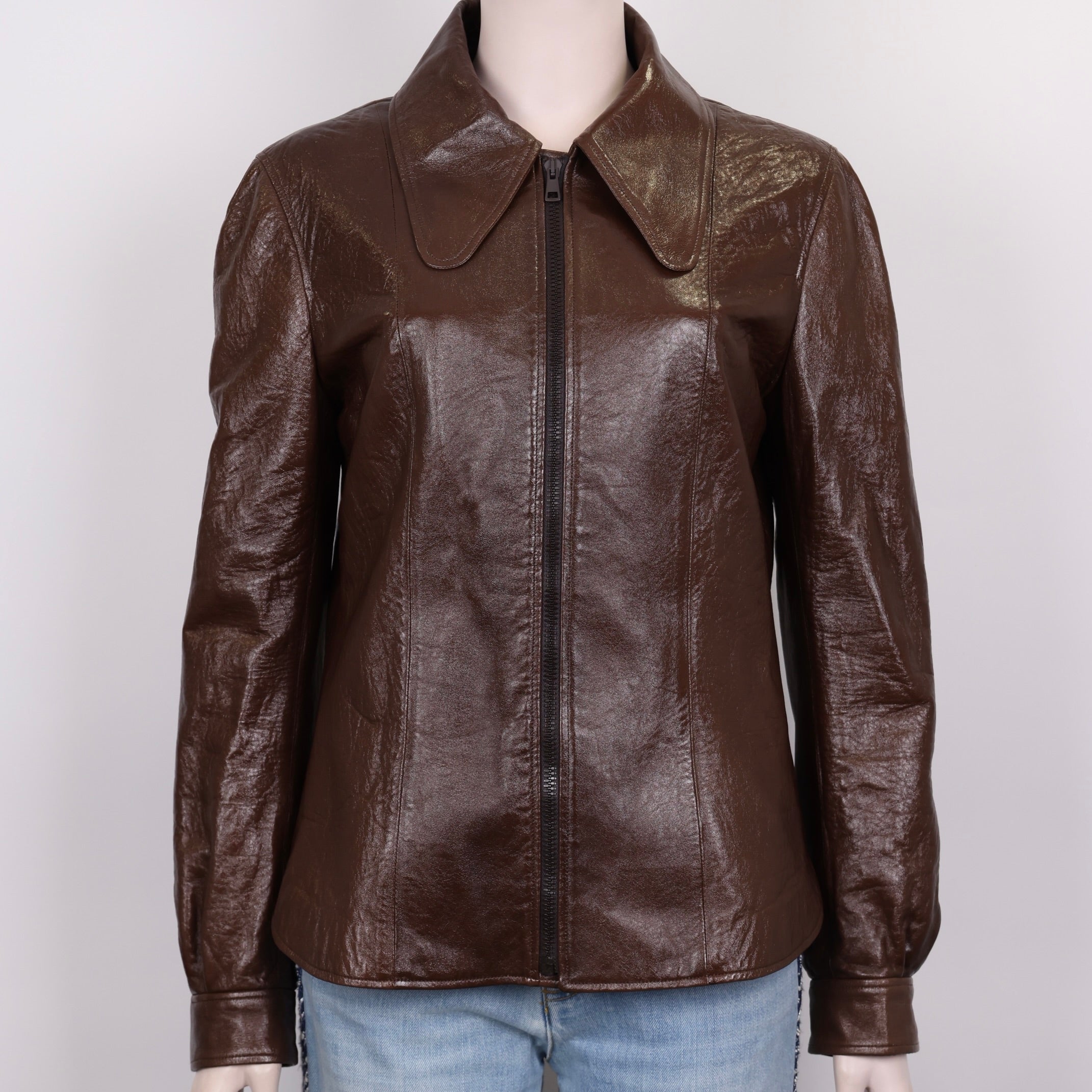 PRE OWNED- Chloé Leather Jacket SIZE 40