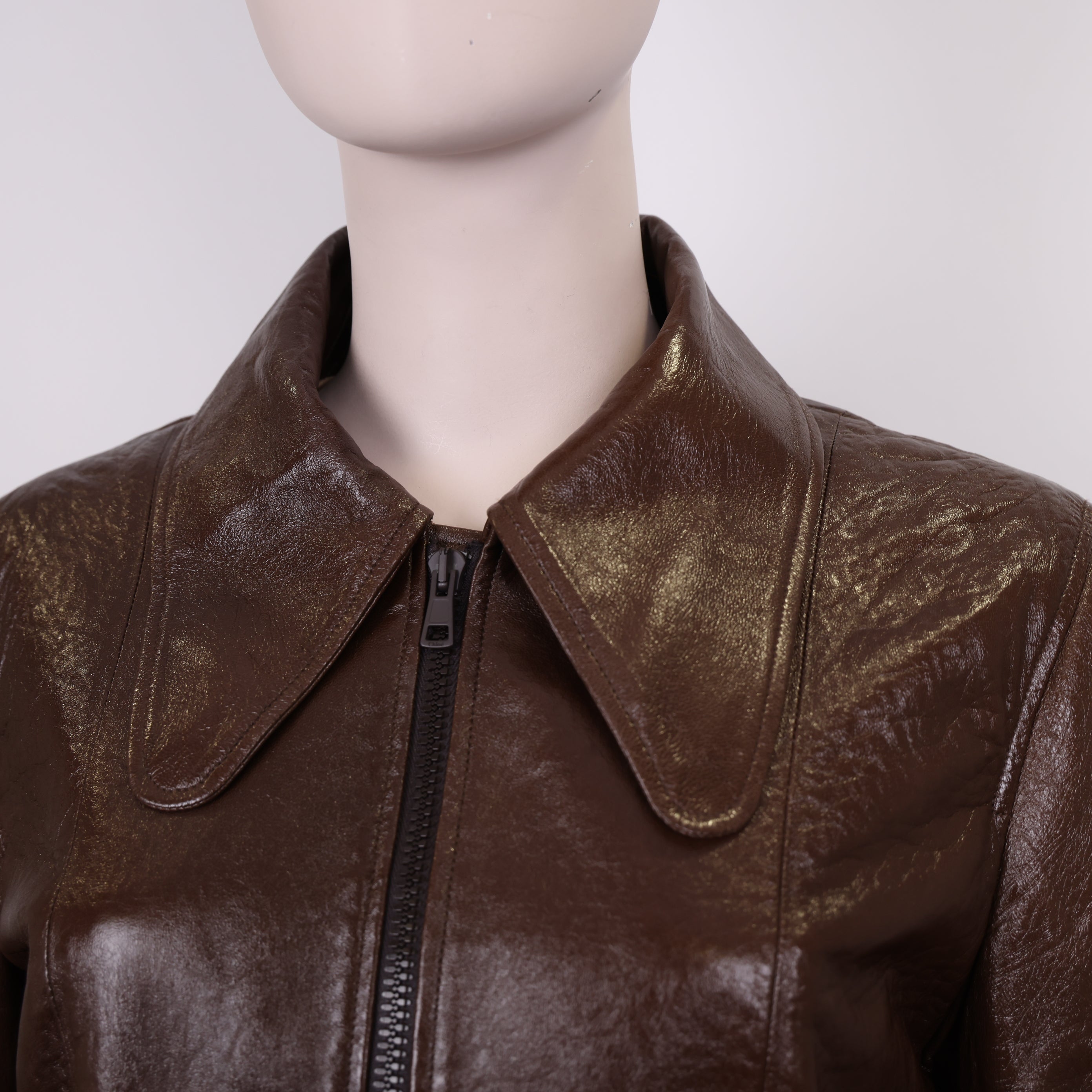 PRE OWNED- Chloé Leather Jacket SIZE 40