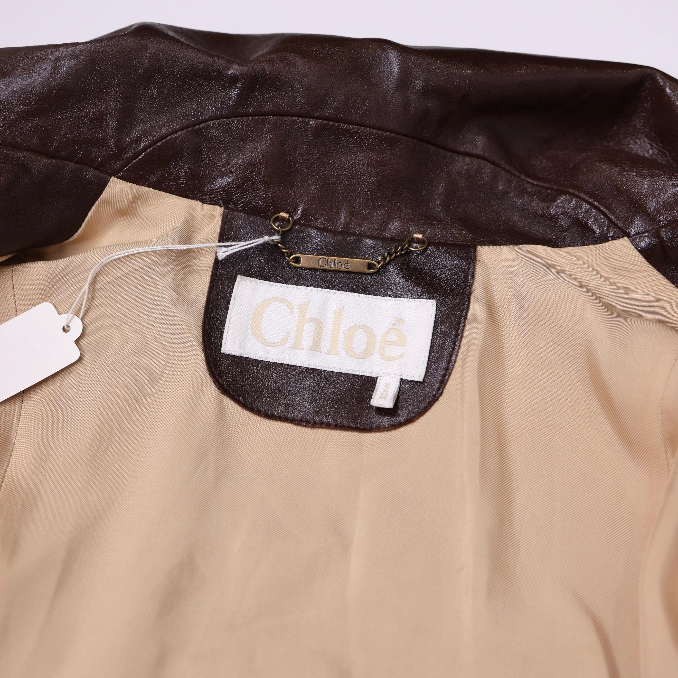 PRE OWNED- Chloé Leather Jacket SIZE 40