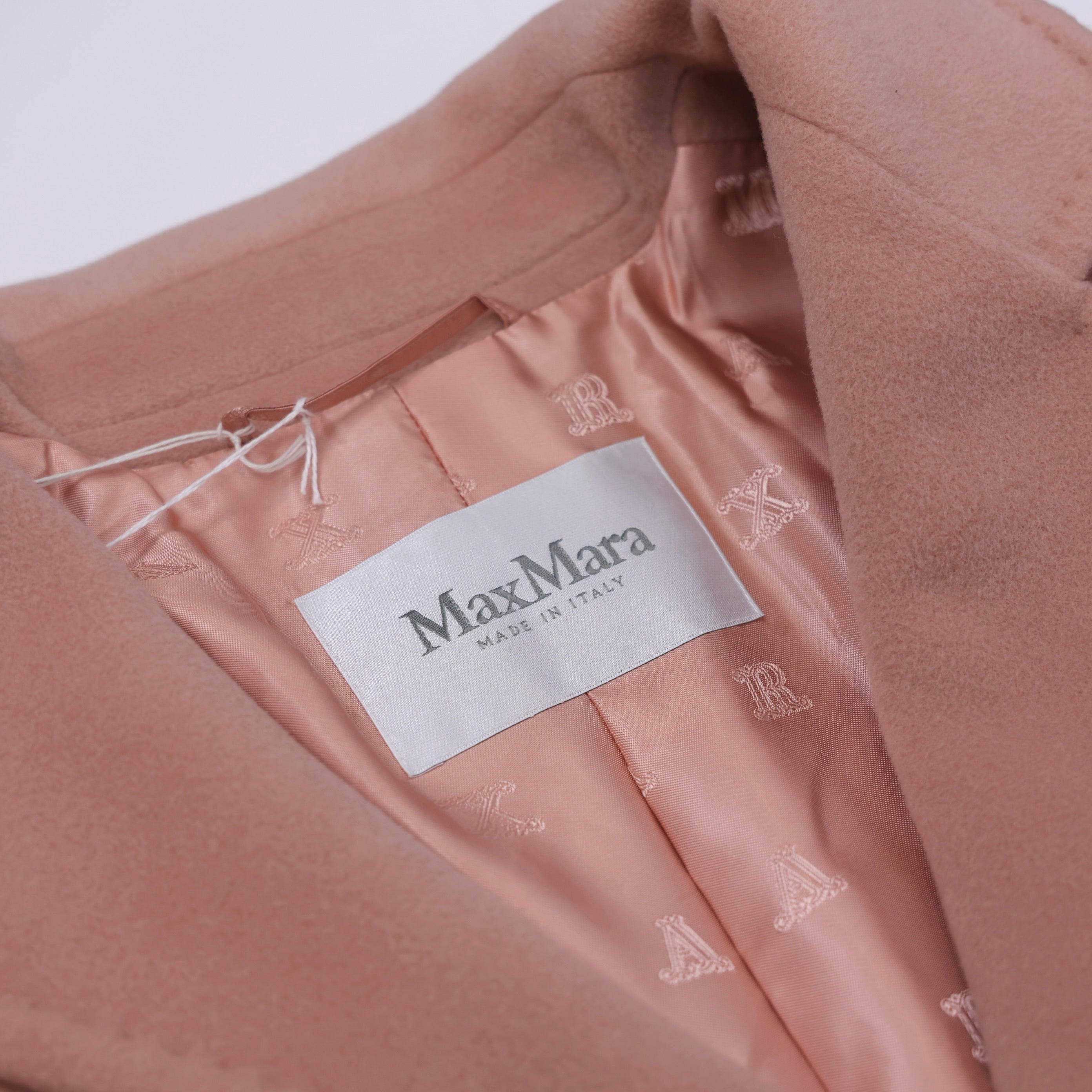 PRE OWNED- Max Mara Pink Rebus Coat SIZE 10