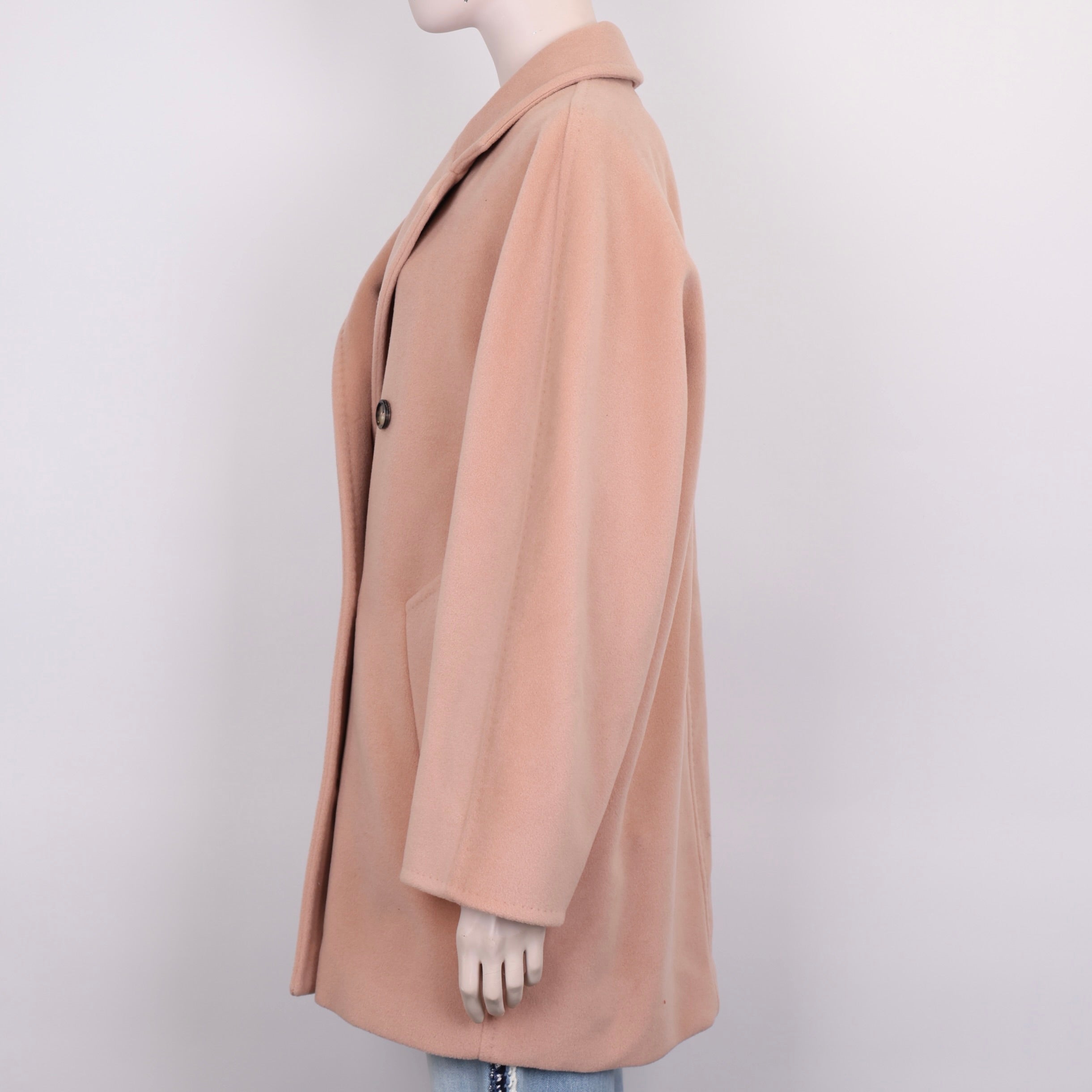 PRE OWNED- Max Mara Pink Rebus Coat SIZE 10