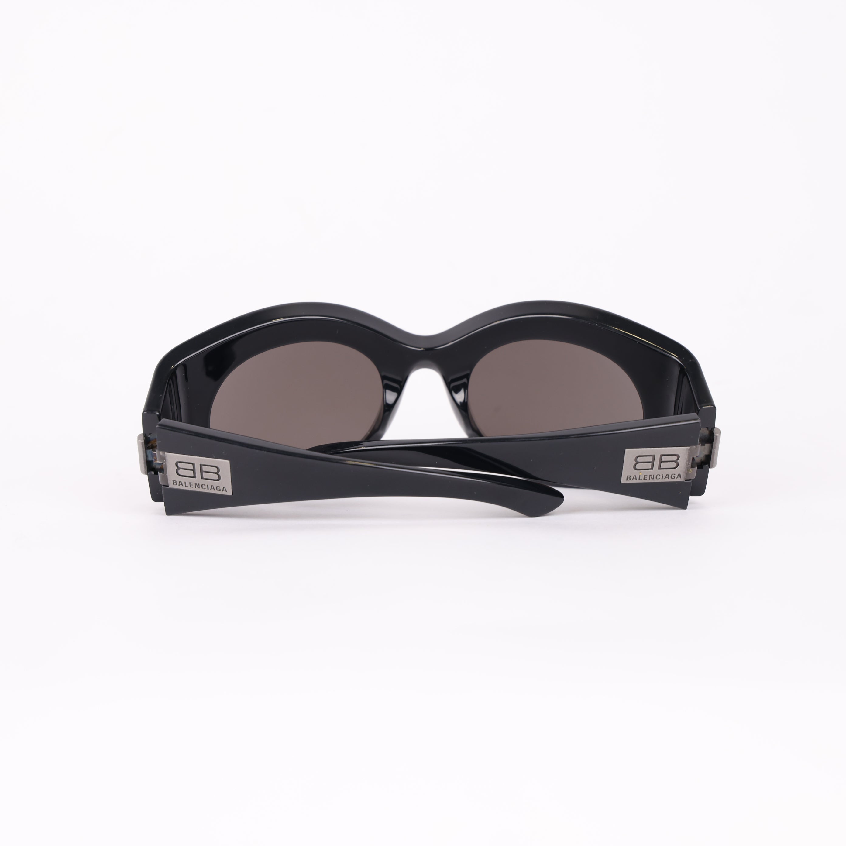 PRE OWNED- Balenciaga Goggle glasses Never worn Black, Plastic