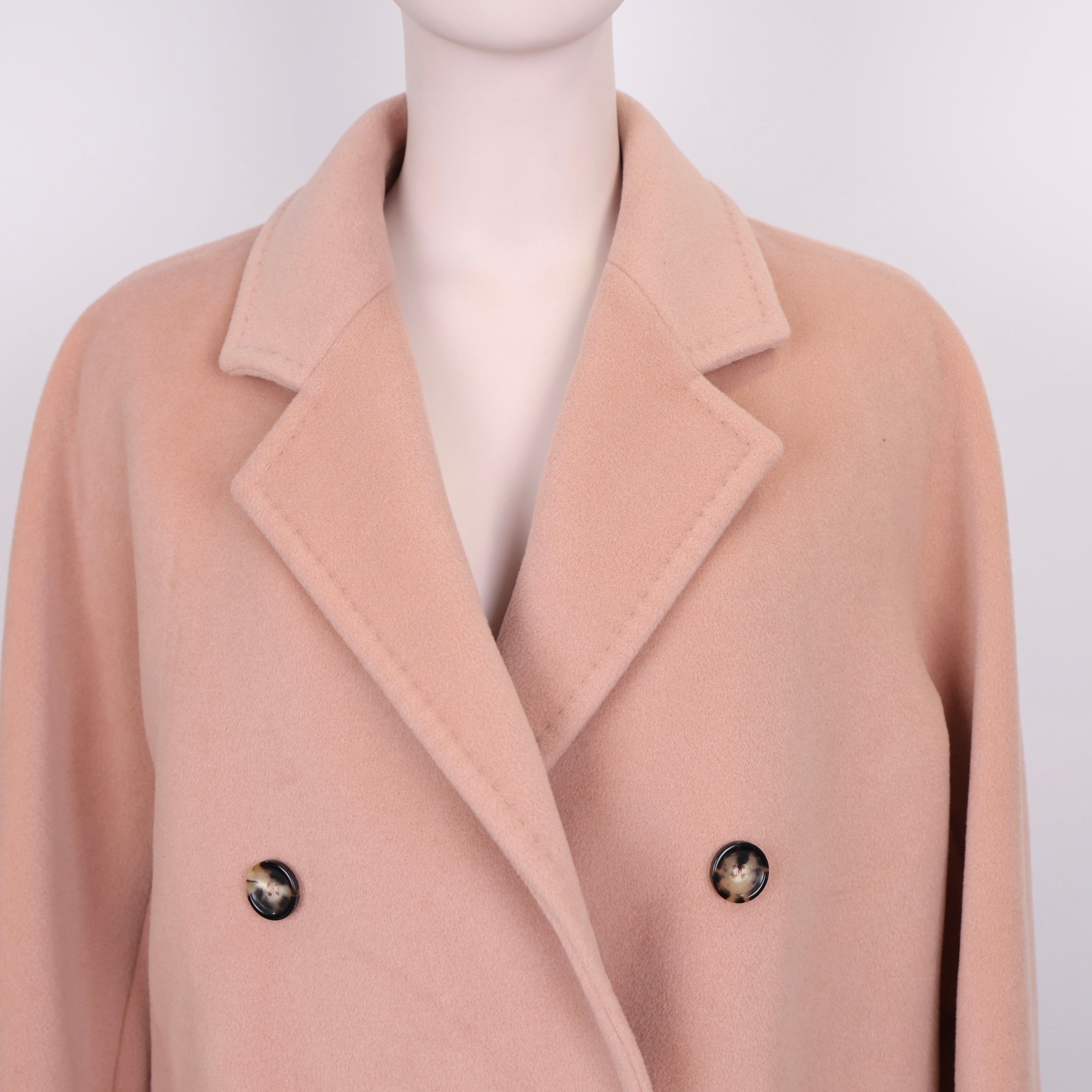 PRE OWNED- Max Mara Pink Rebus Coat SIZE 10