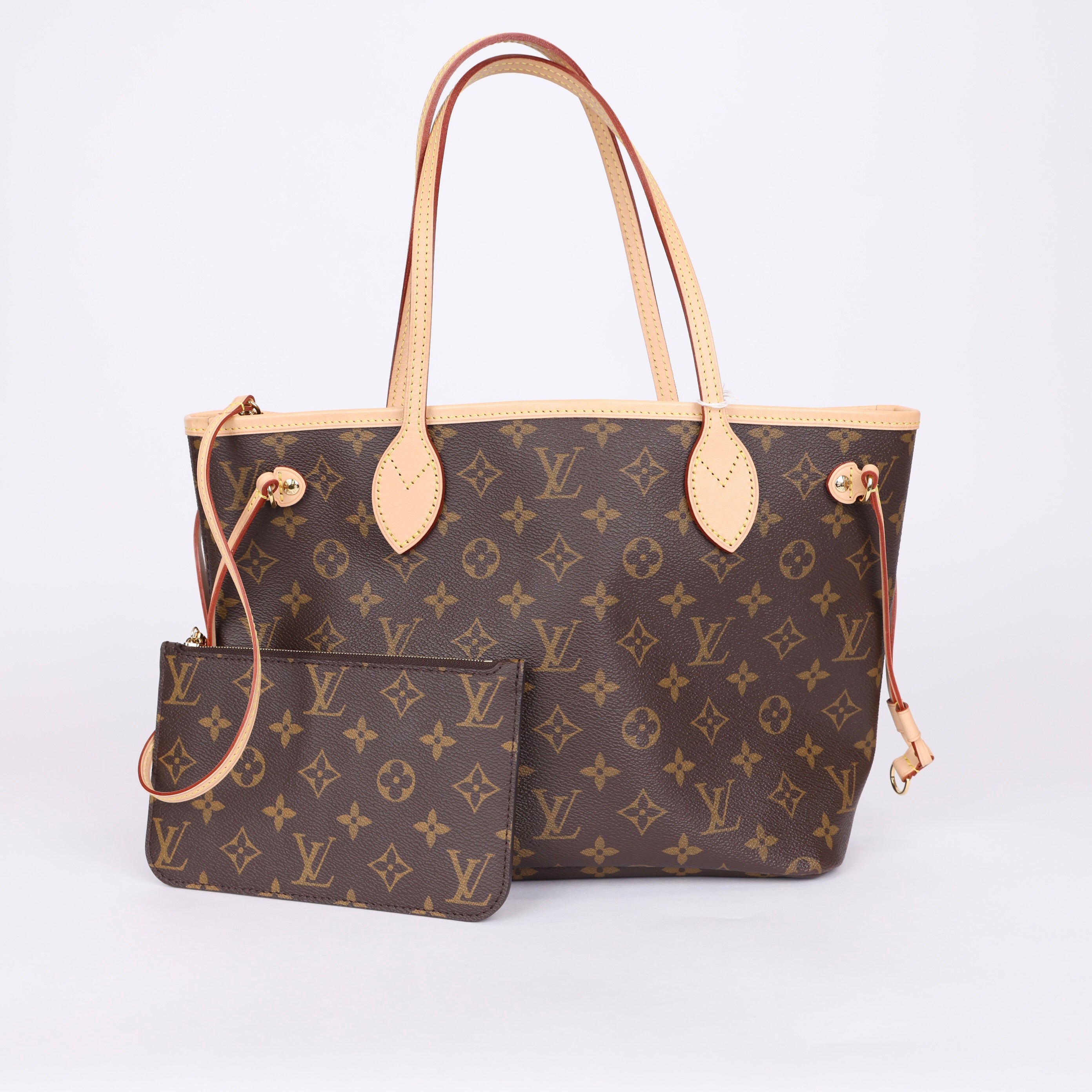 PRE OWNED- Louis Vuitton Neverfull Leather Tote-362