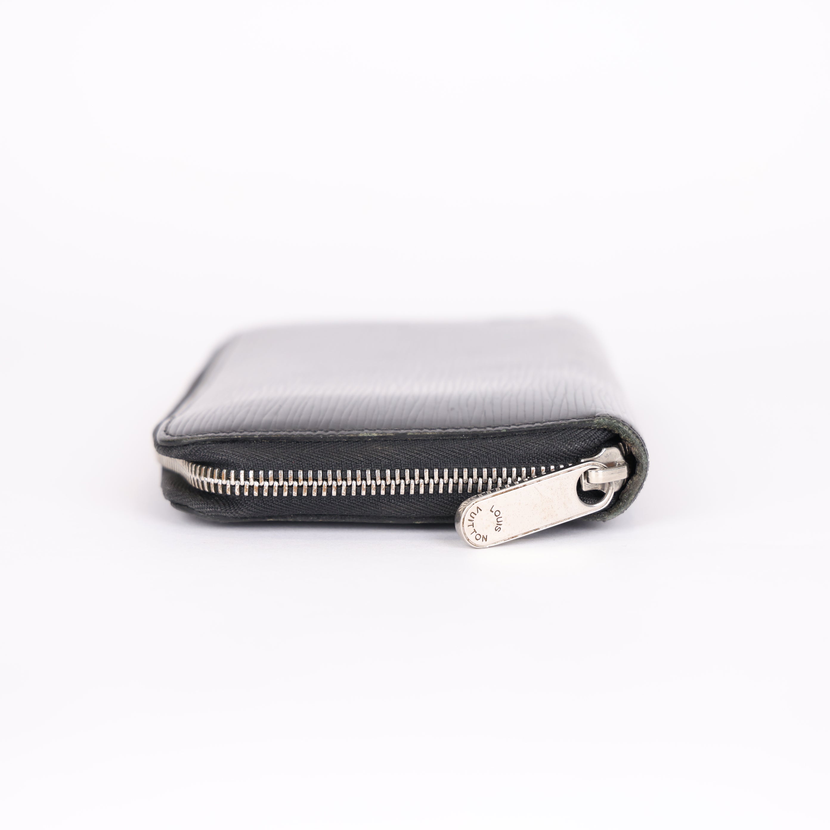 PRE OWNED- Louis Vuitton black water ripple logo wallet J0563W94421