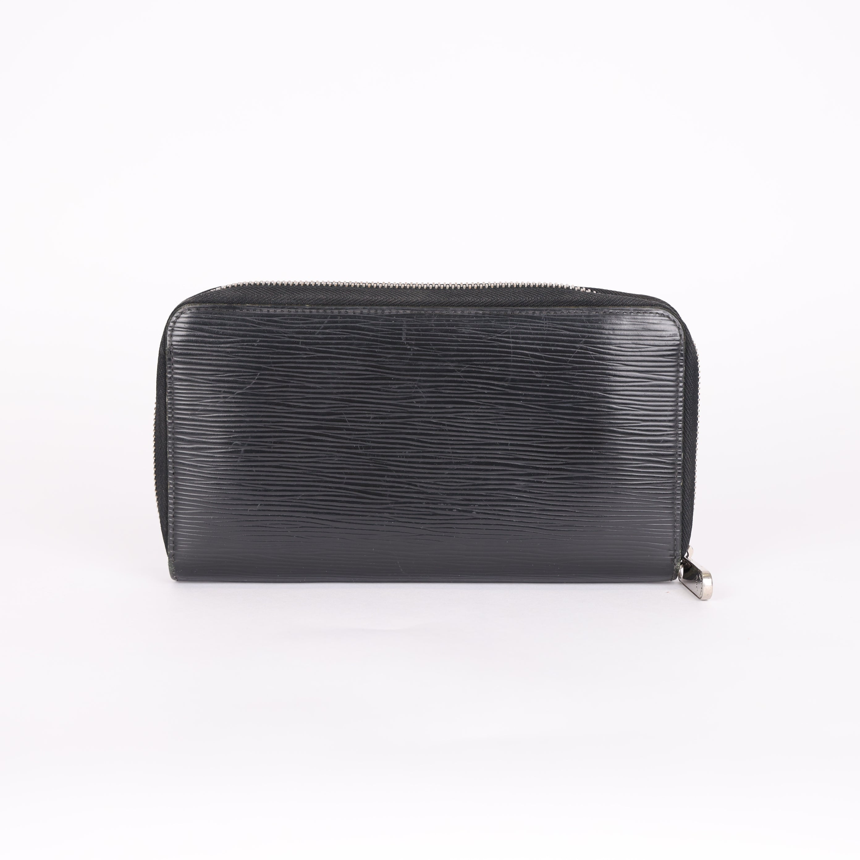 PRE OWNED- Louis Vuitton black water ripple logo wallet J0563W94421