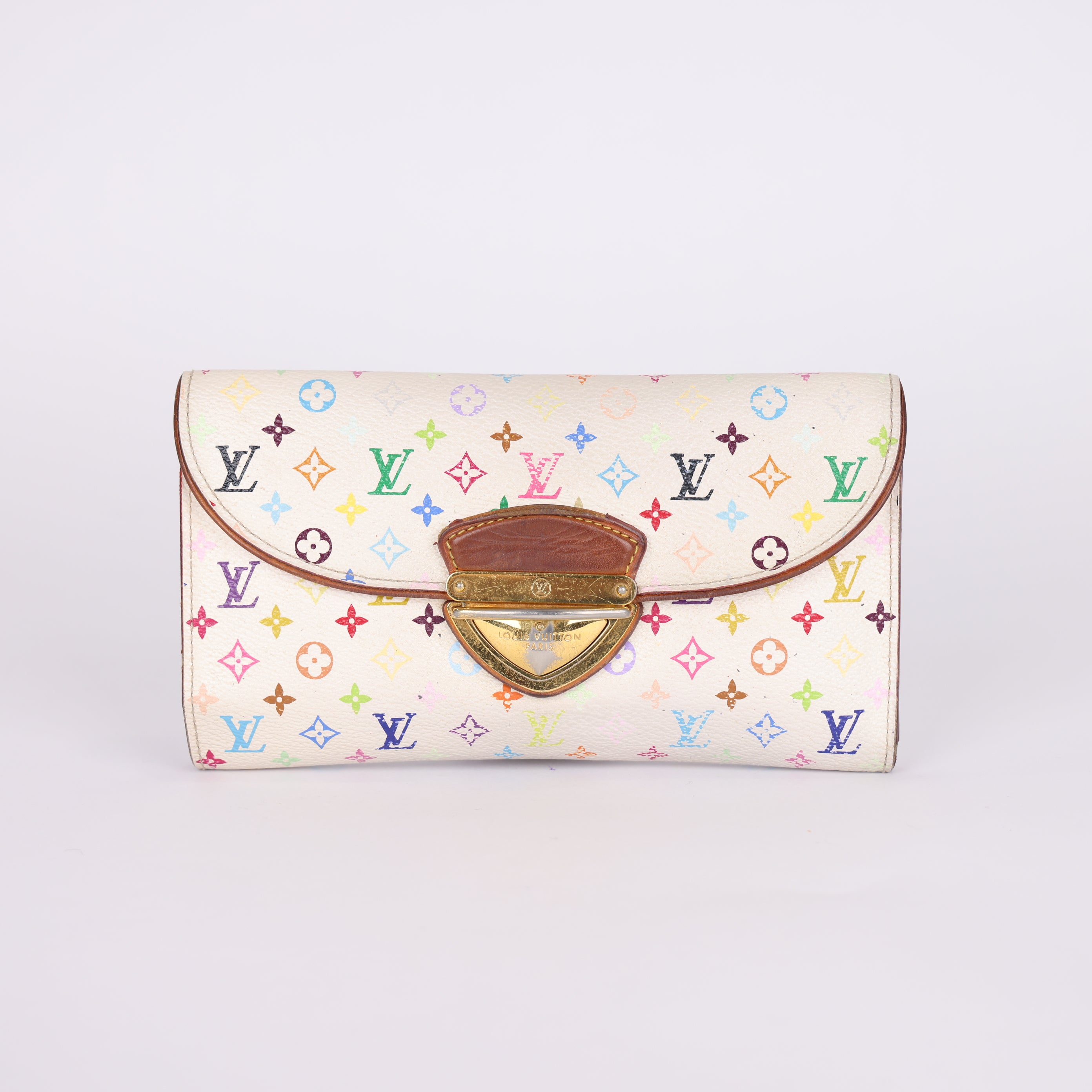 PRE OWNED- Louis Vuitton lv color monogram wallet J0566W23121