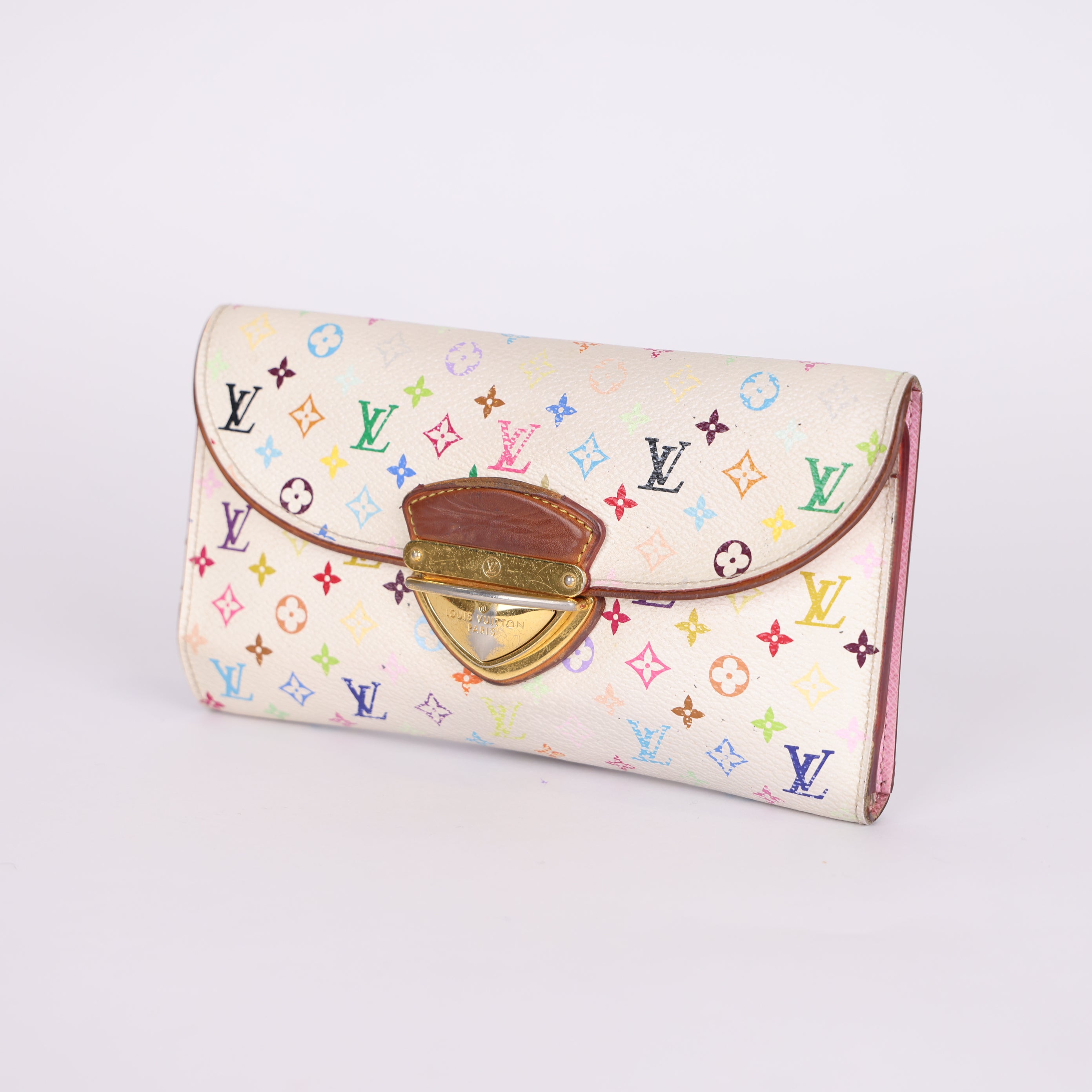 PRE OWNED- Louis Vuitton lv color monogram wallet J0566W23121