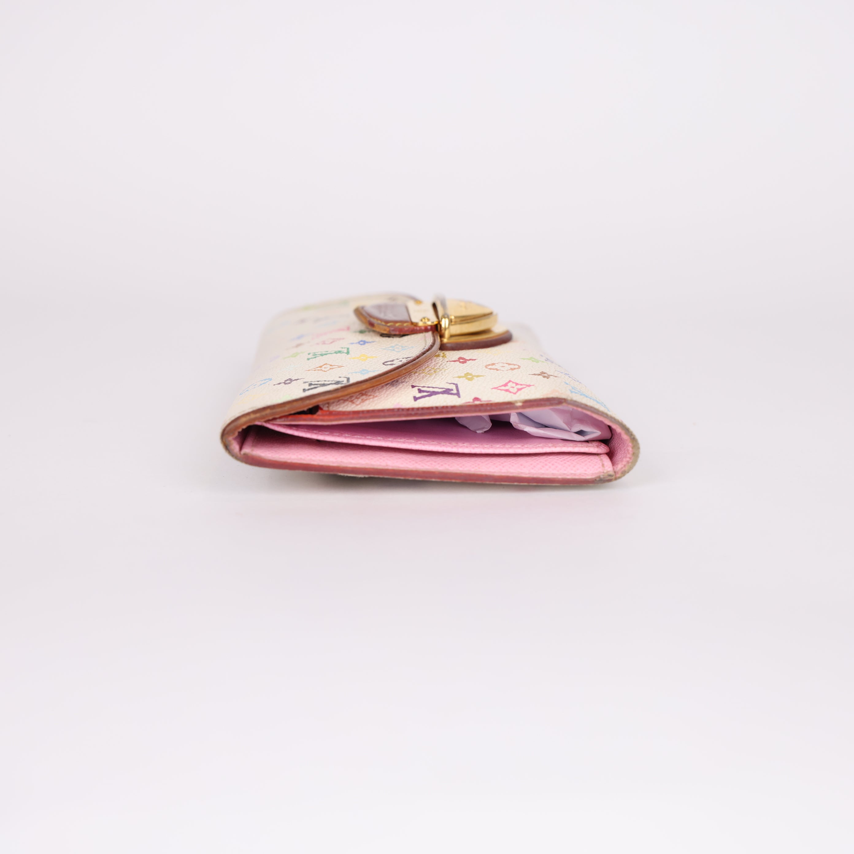 PRE OWNED- Louis Vuitton lv color monogram wallet J0566W23121