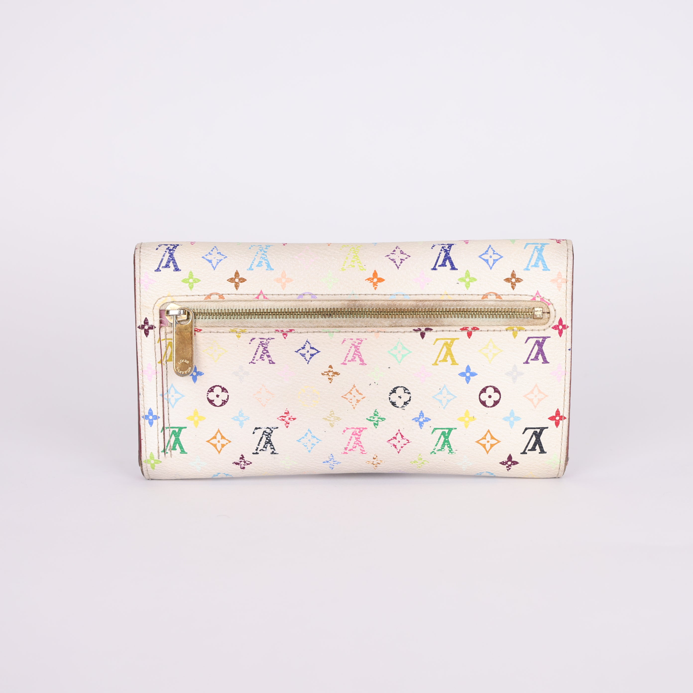 PRE OWNED- Louis Vuitton lv color monogram wallet J0566W23121