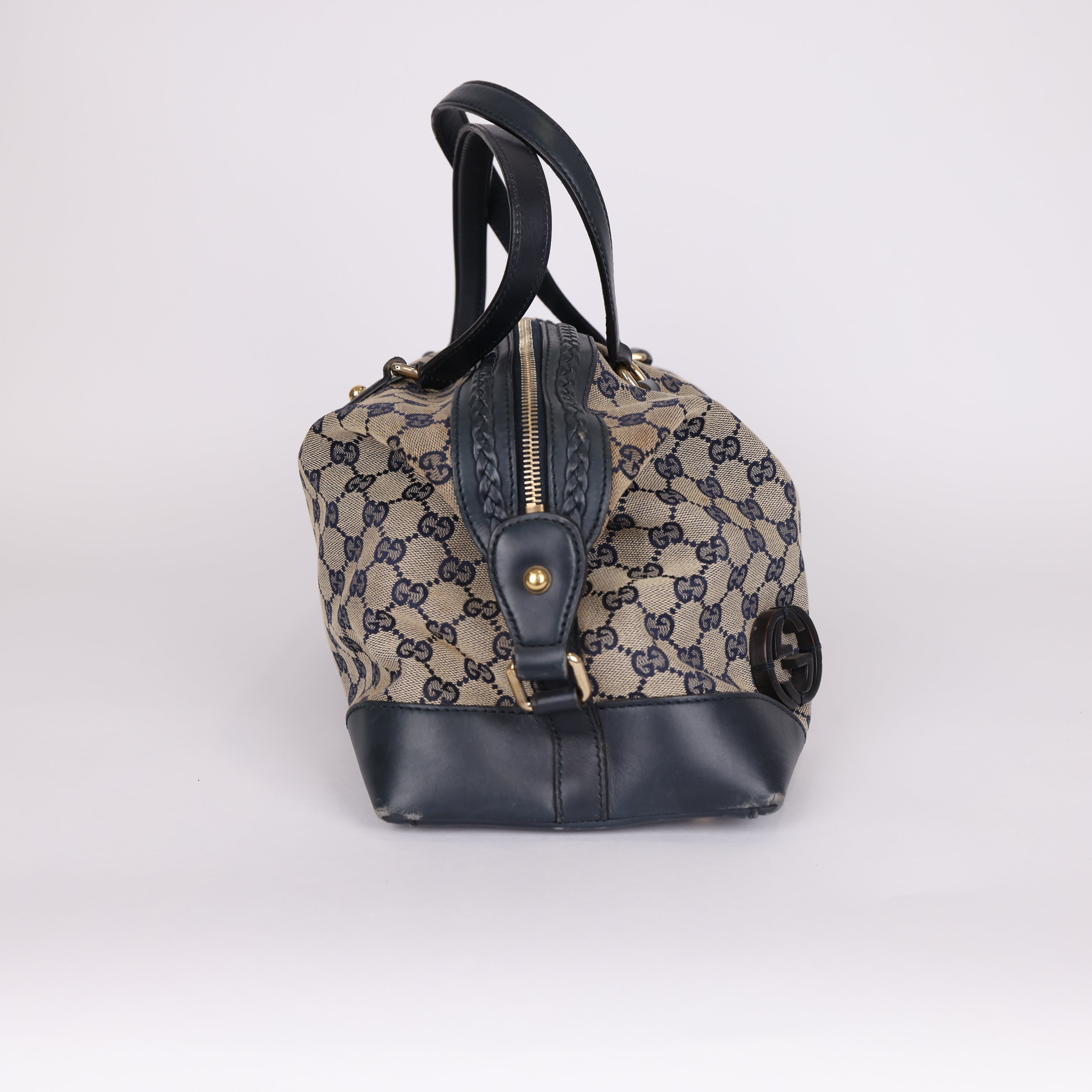 PRE OWNED- Gucci all-print GG handbag J0576B82173
