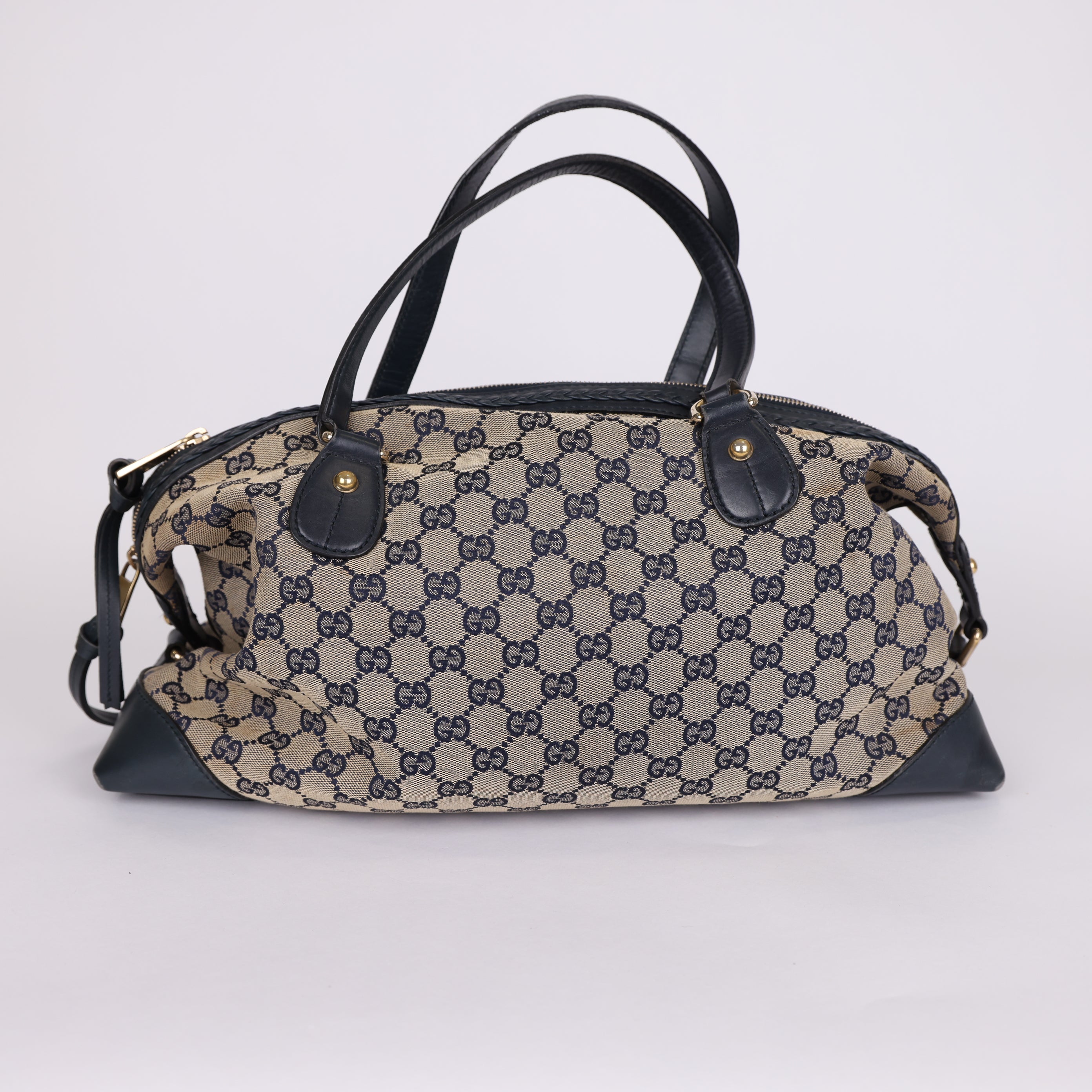 PRE OWNED- Gucci all-print GG handbag J0576B82173