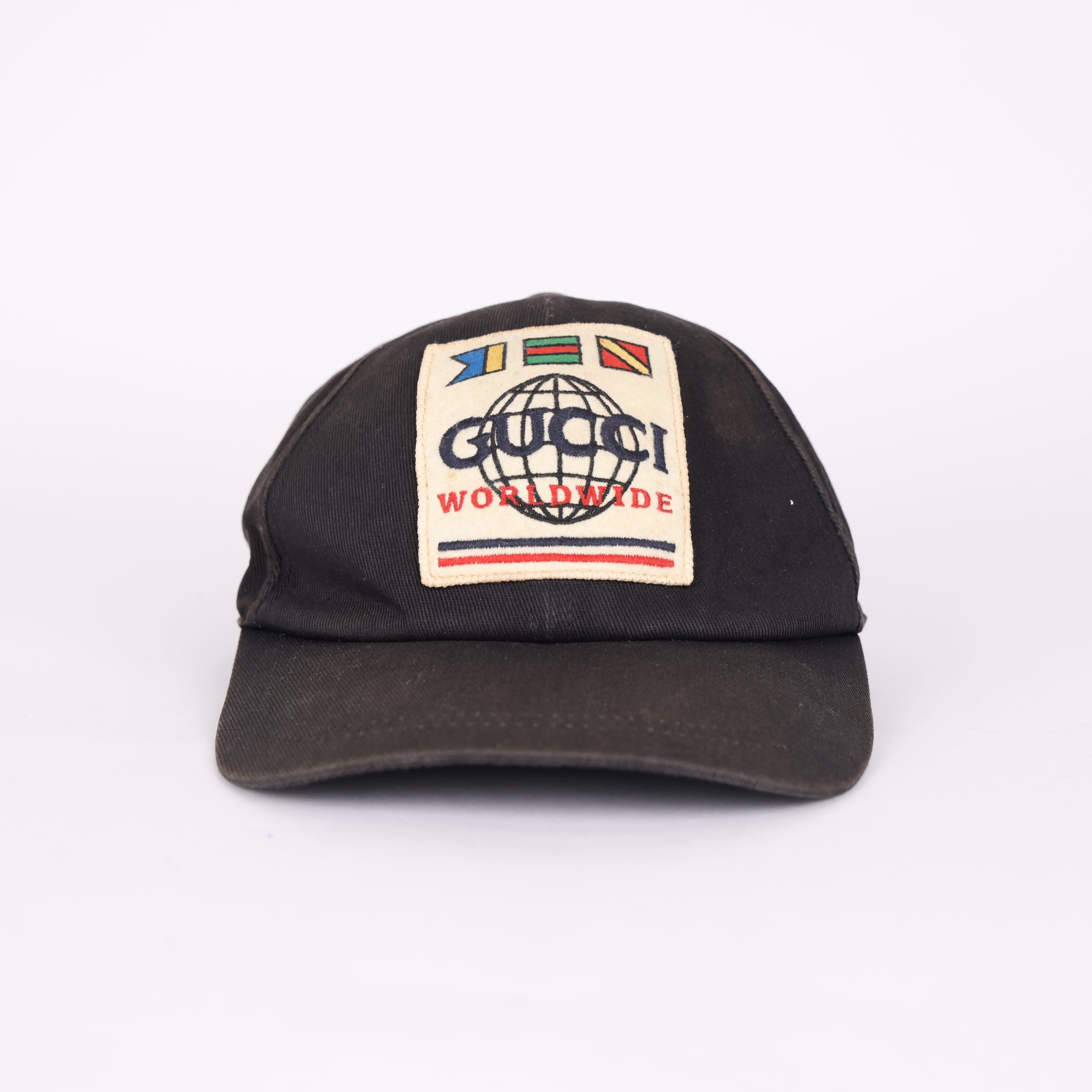 GUCCI Baseball Cap with GG Earth Logo- Pre Owned