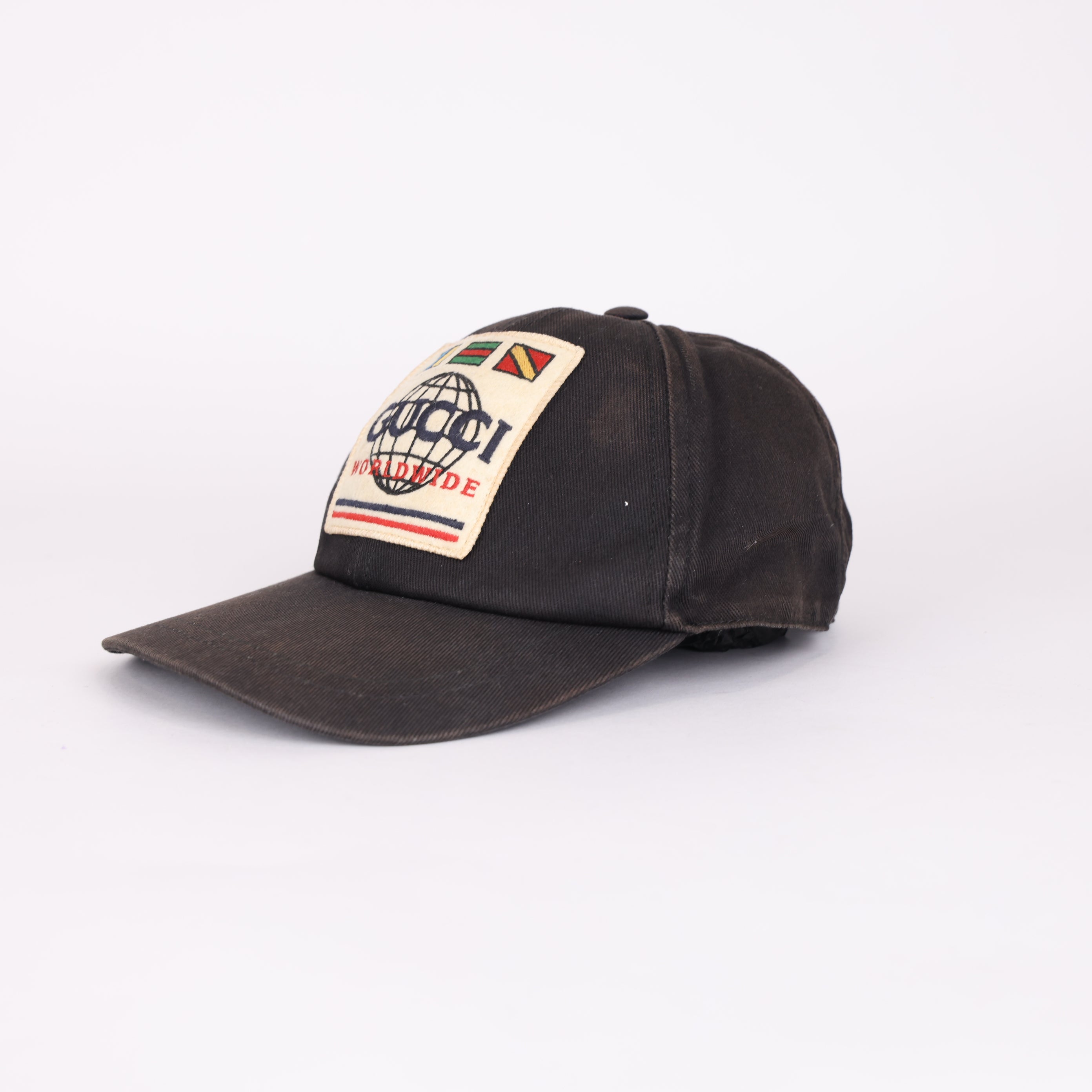 GUCCI Baseball Cap with GG Earth Logo- Pre Owned