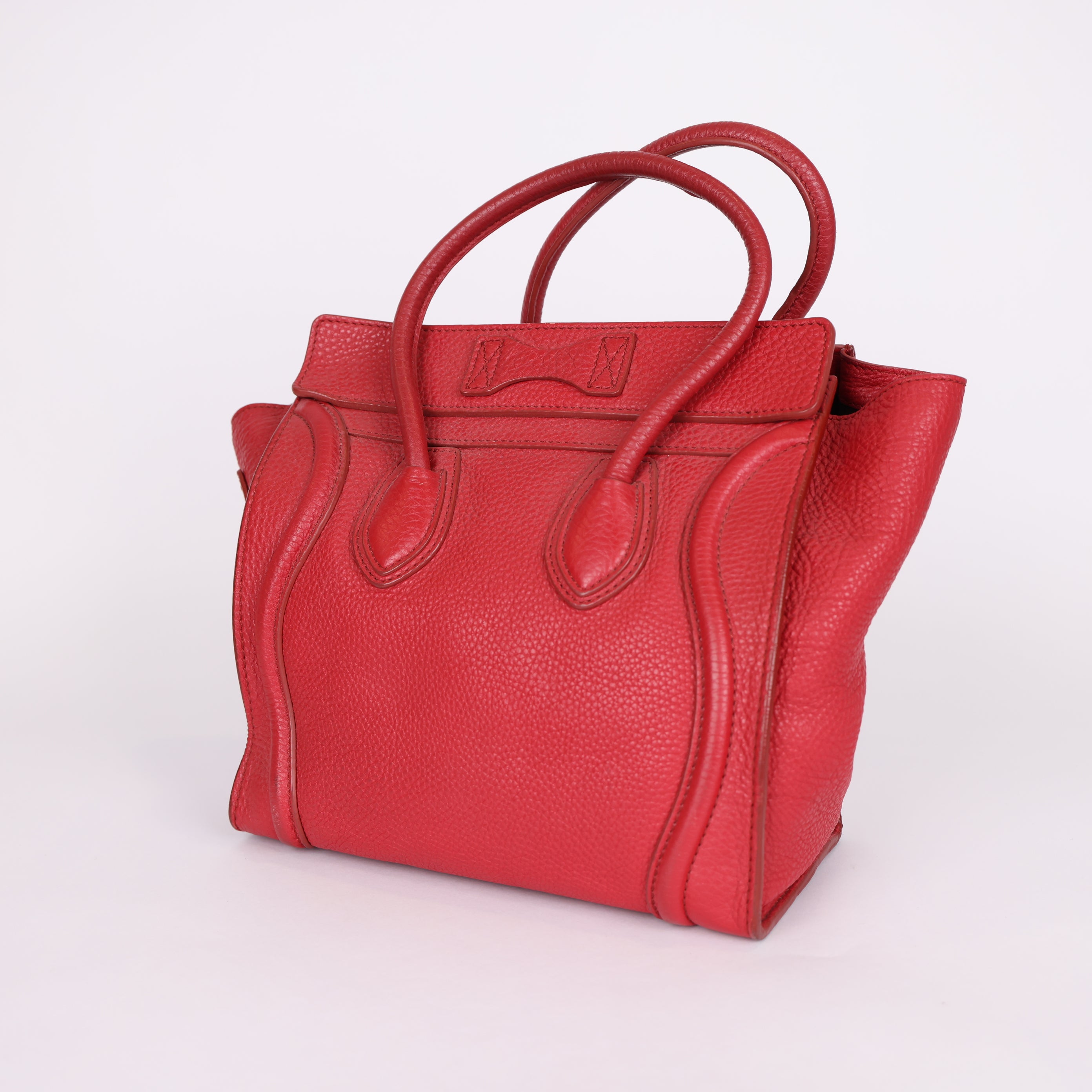 PRE OWNED- Celine red patchwork handbag J0569B66621