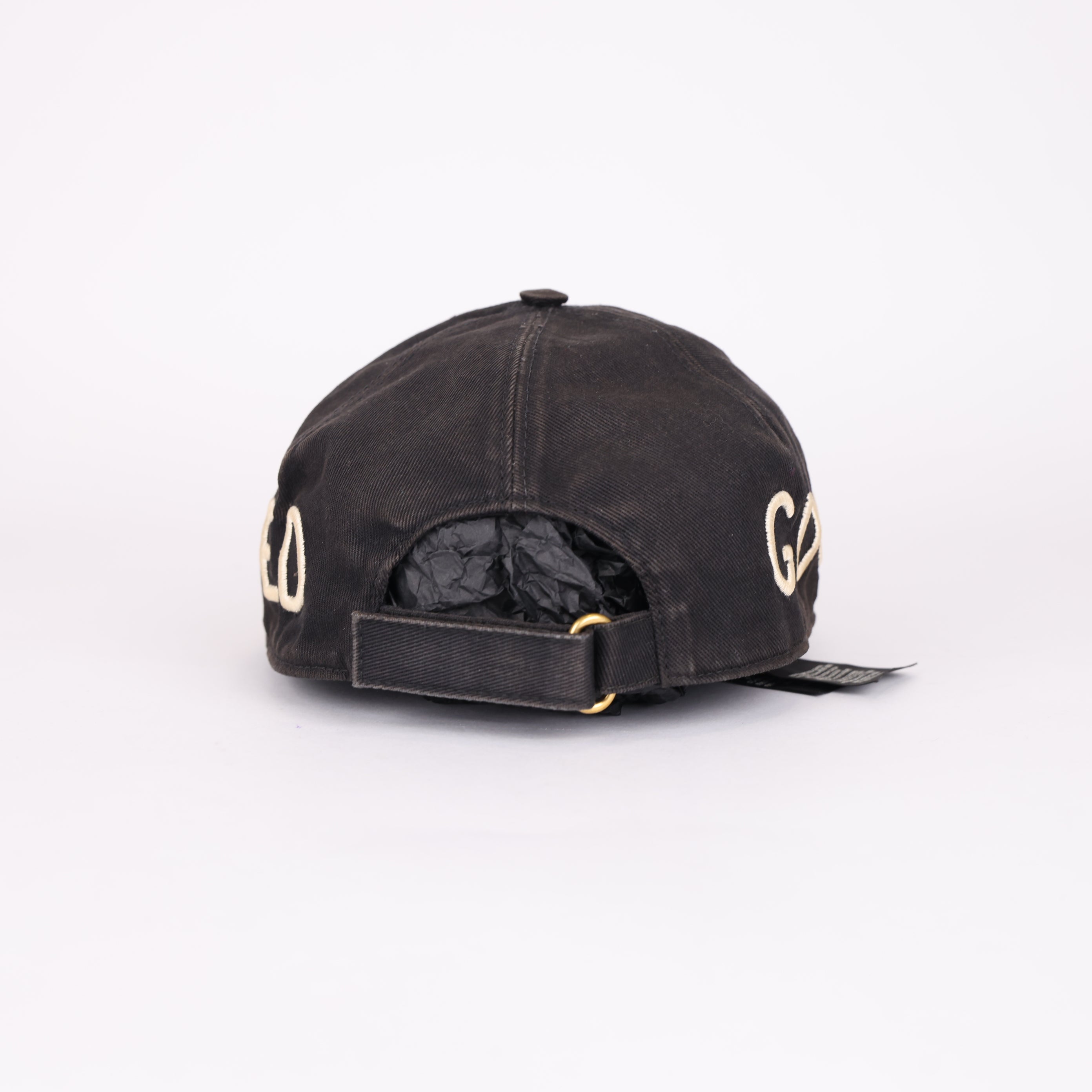 GUCCI Baseball Cap with Side Embroidered Logo- Pre Owned