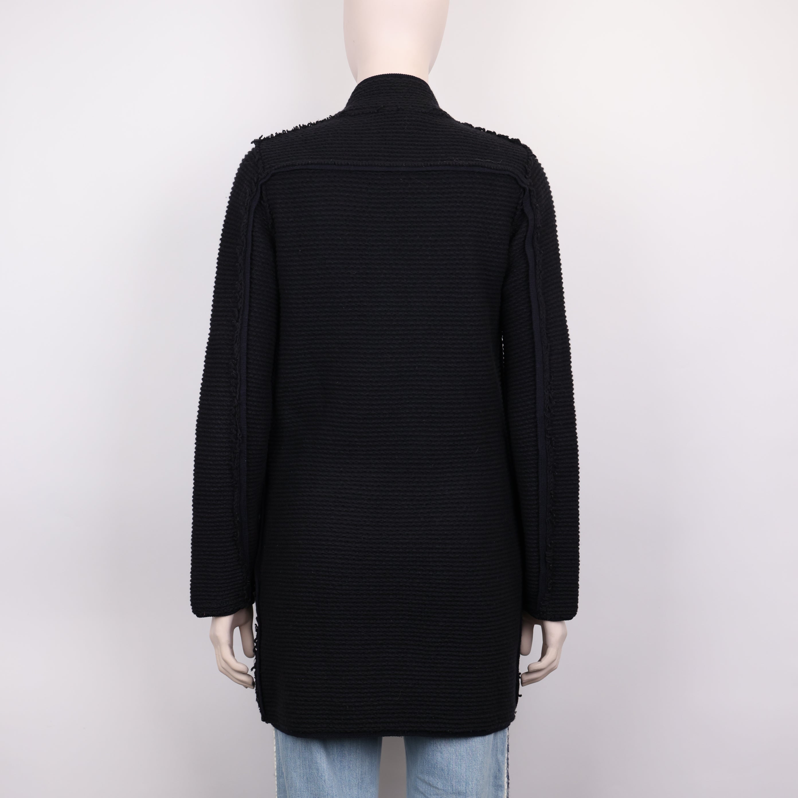 PRE OWNED- CHANEL Chanel embossed striped zipper jacket size 36 J0584C89442