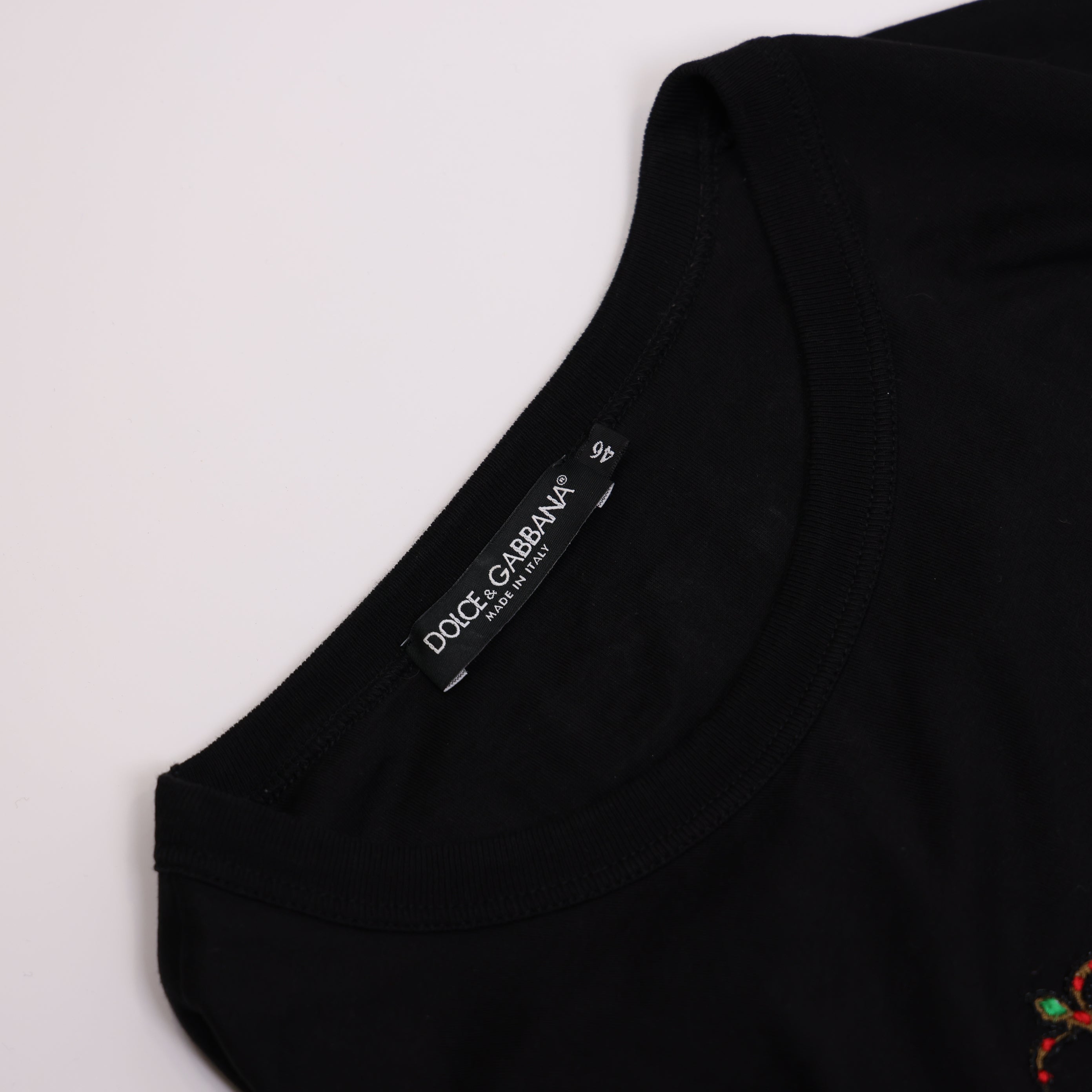 PRE OWNED- Dolce & Gabbana Cartoon Family of Three Embroidered Sweatshirt Size 46 J0619C84123