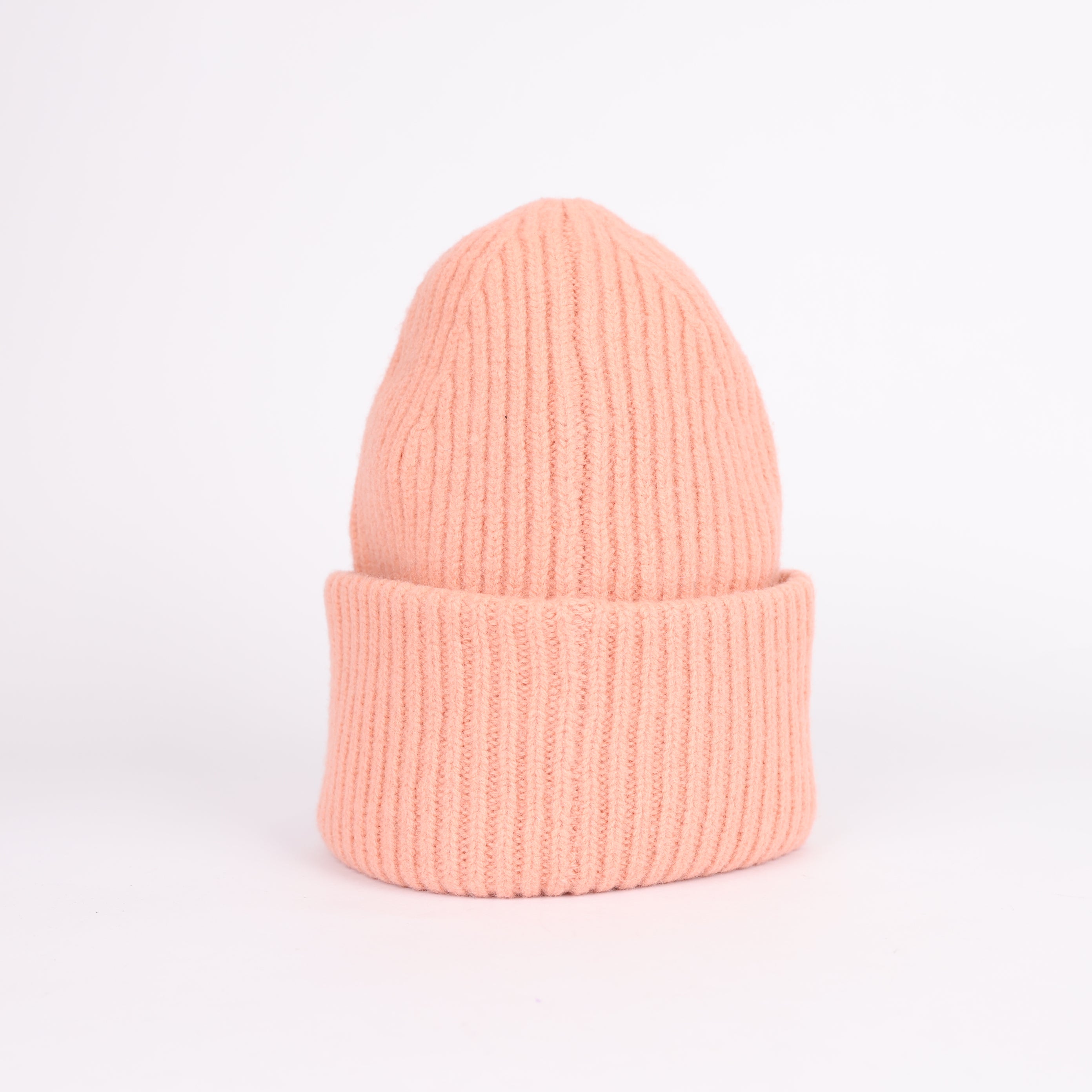 Acne Studios Pink Face Logo Knit Beanie- Pre Owned