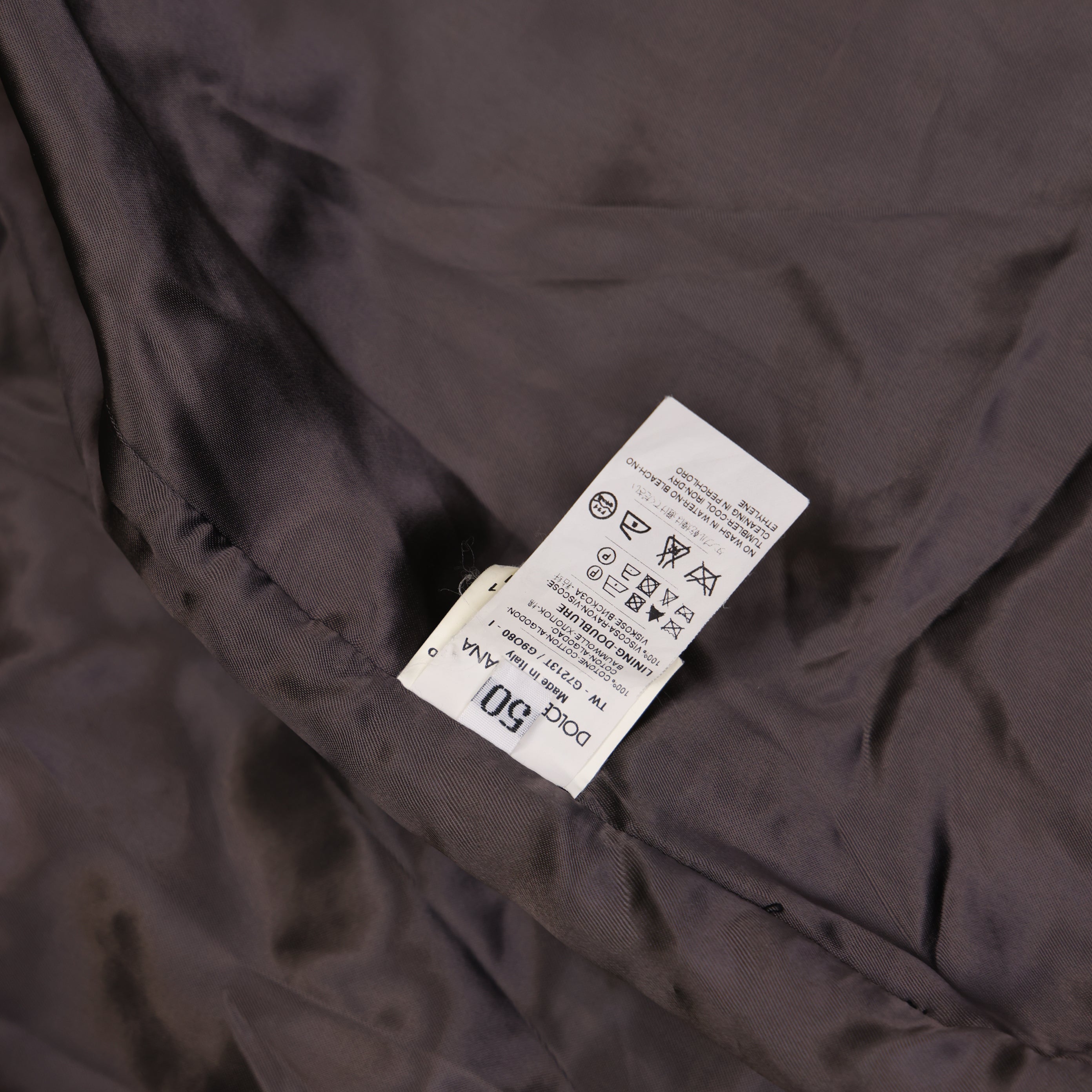 PRE OWNED- Dolce & Gabbana Corduroy Check Vest Size 50 J0600C80771