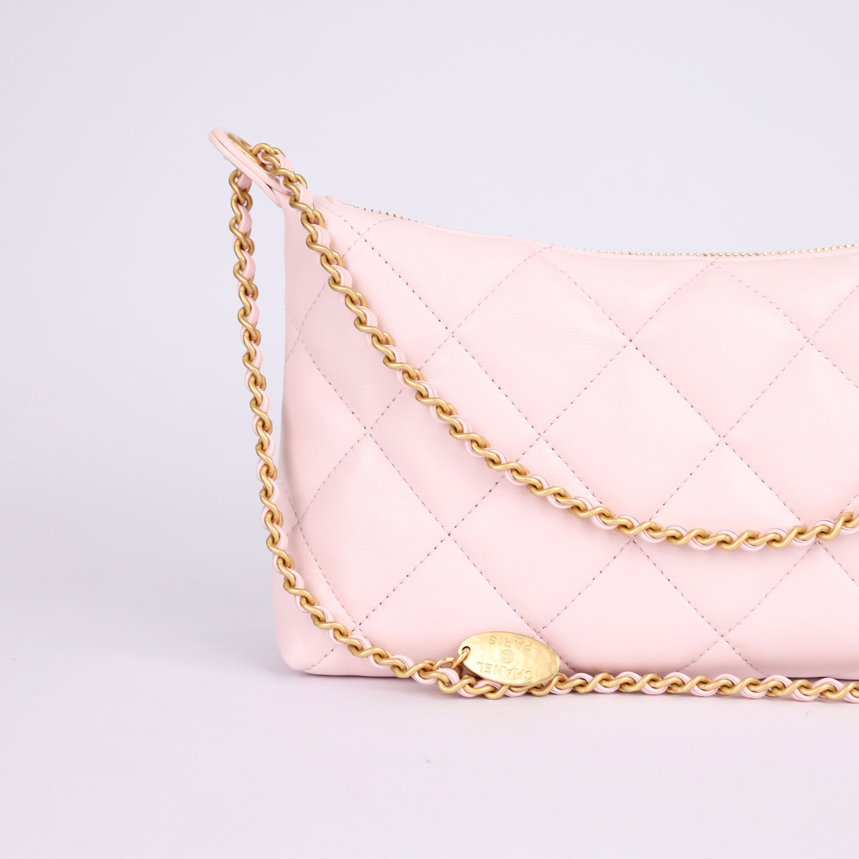Chanel HOBO HANDBAG Light Pink- Pre Owned