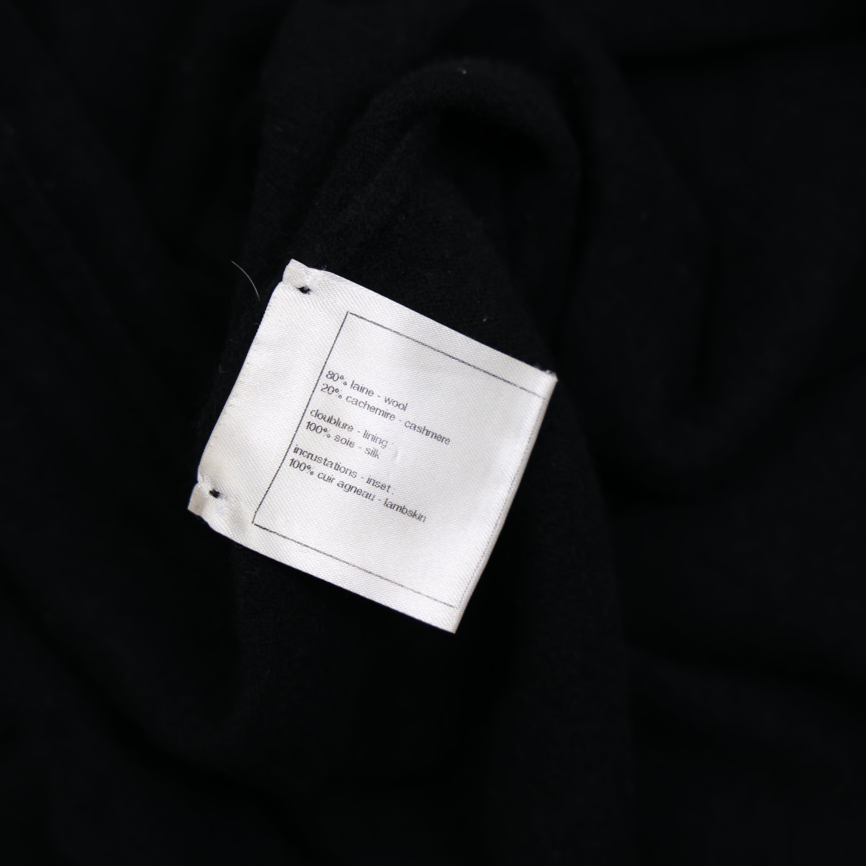 PRE OWNED- CHANEL Black Pocket Leather Dress Size 38 J0586C12904