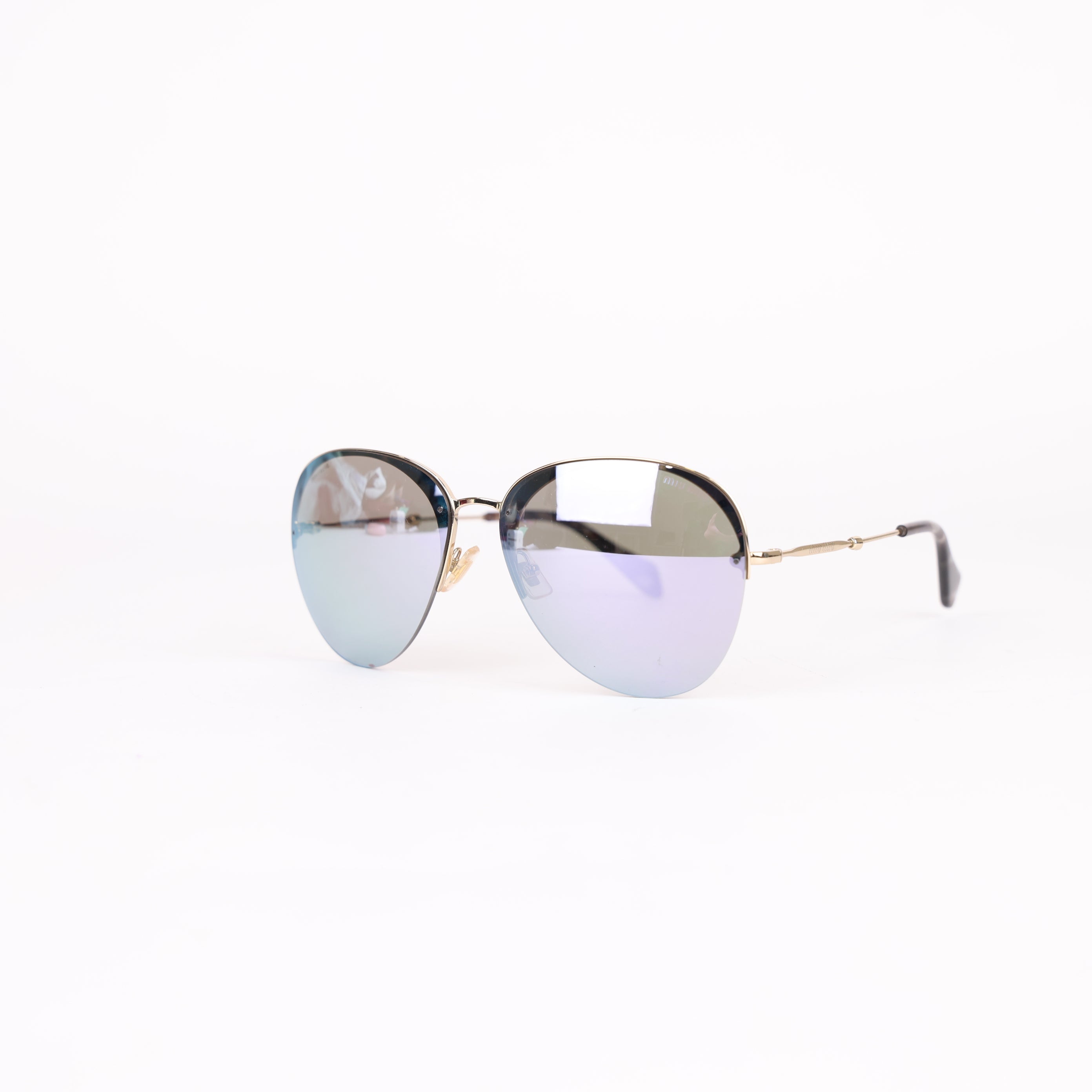 Miu Miu Iridescent Frame Sunglasses- Pre Owned