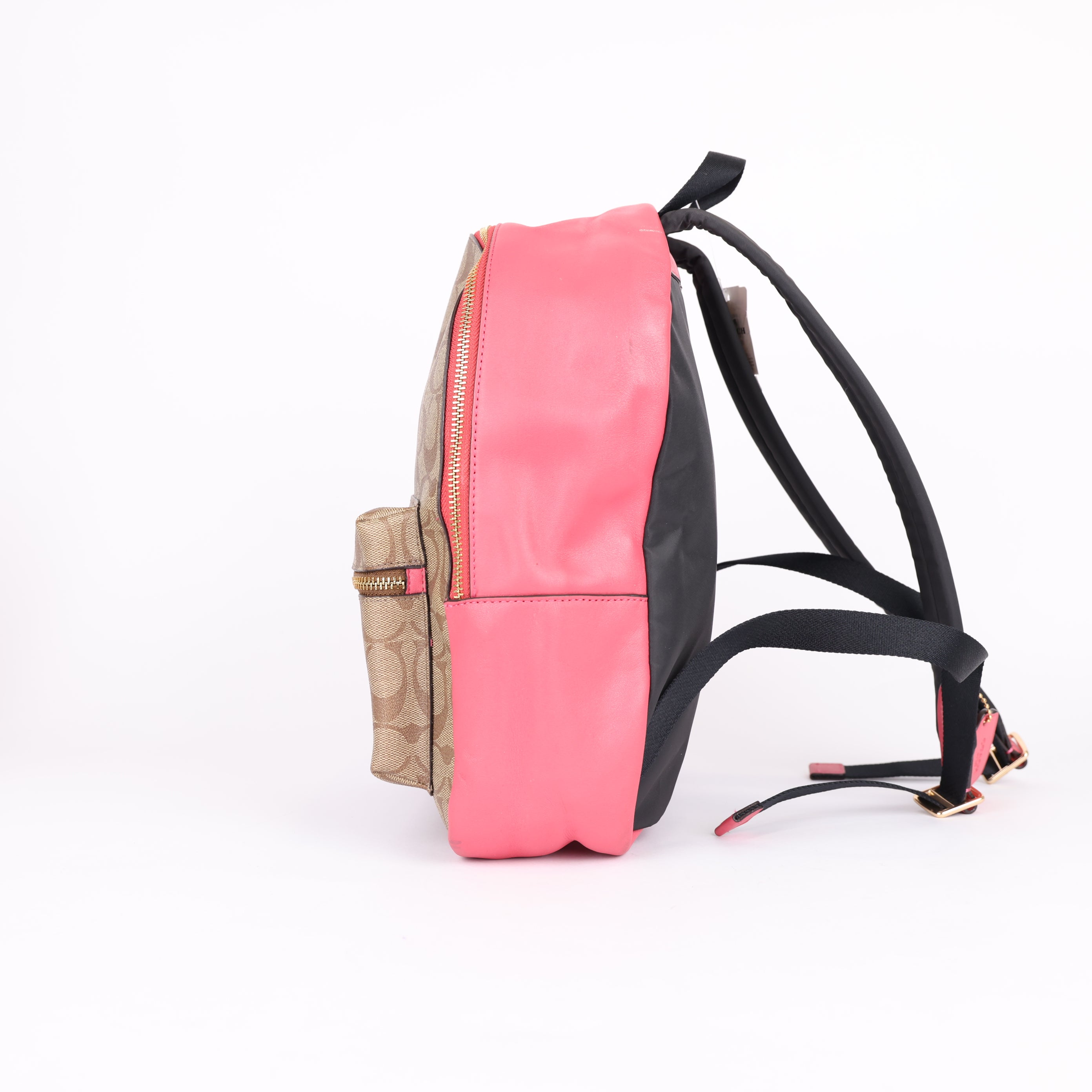 Coach Charlie Medium Signature Backpack- Pre Owned