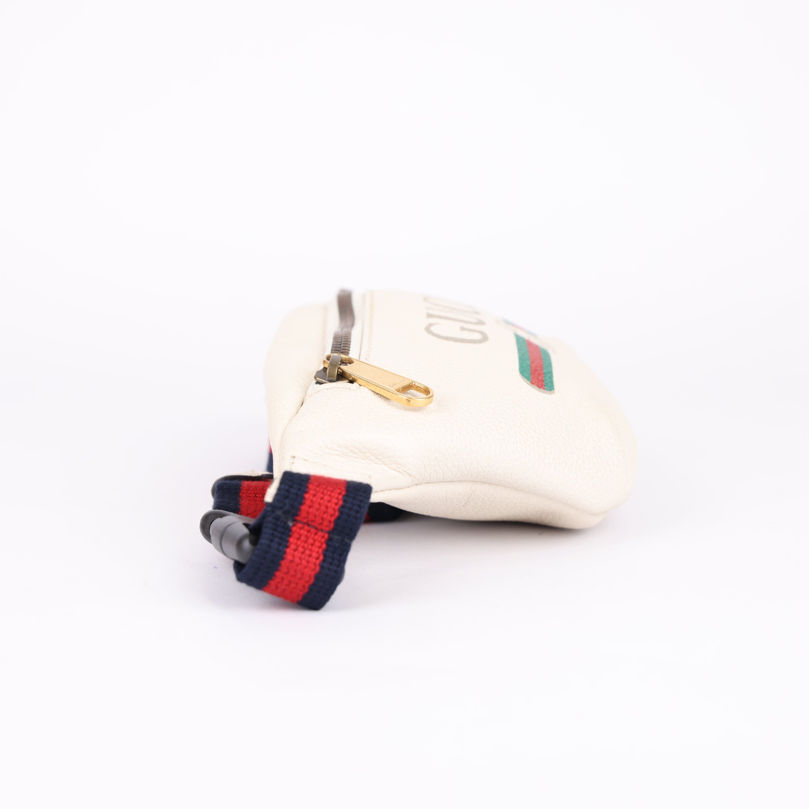 Gucci Print Belt Bag Vintage Logo Small White- Pre Owned