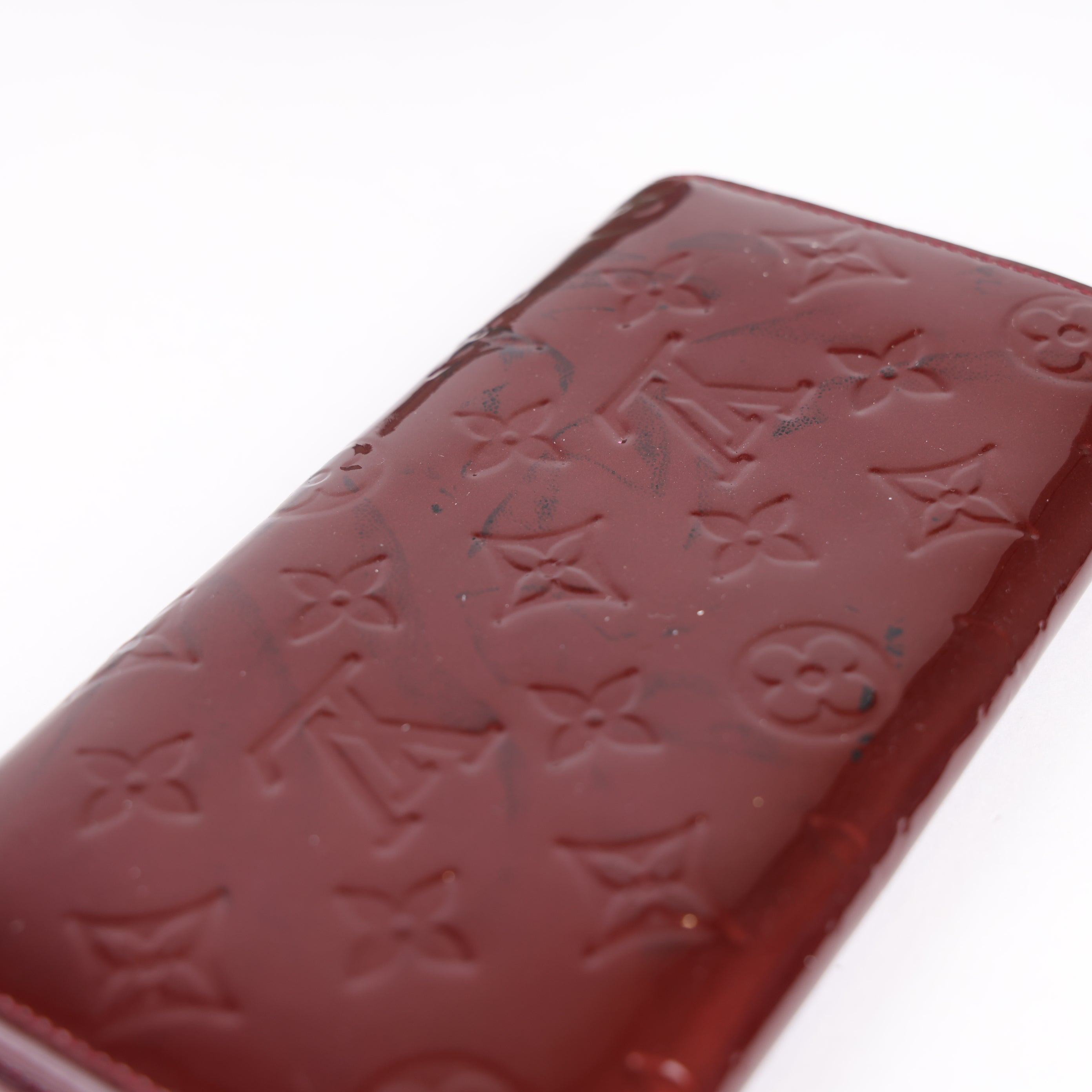 Louis Vuitton Red Monogram Vernis Sarah Wallet- Pre Owned