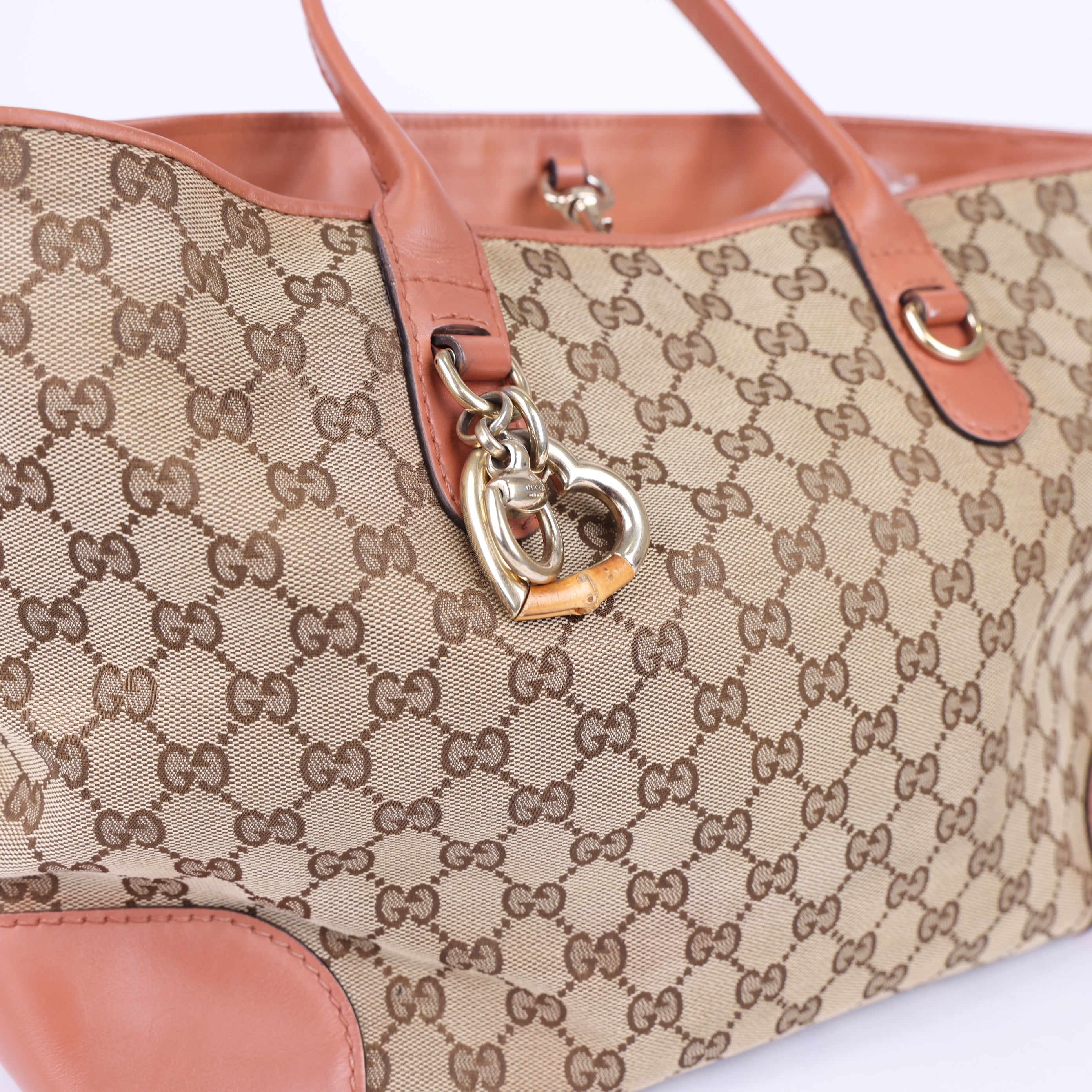 Gucci GG Canvas Heart satchel- Pre Owned