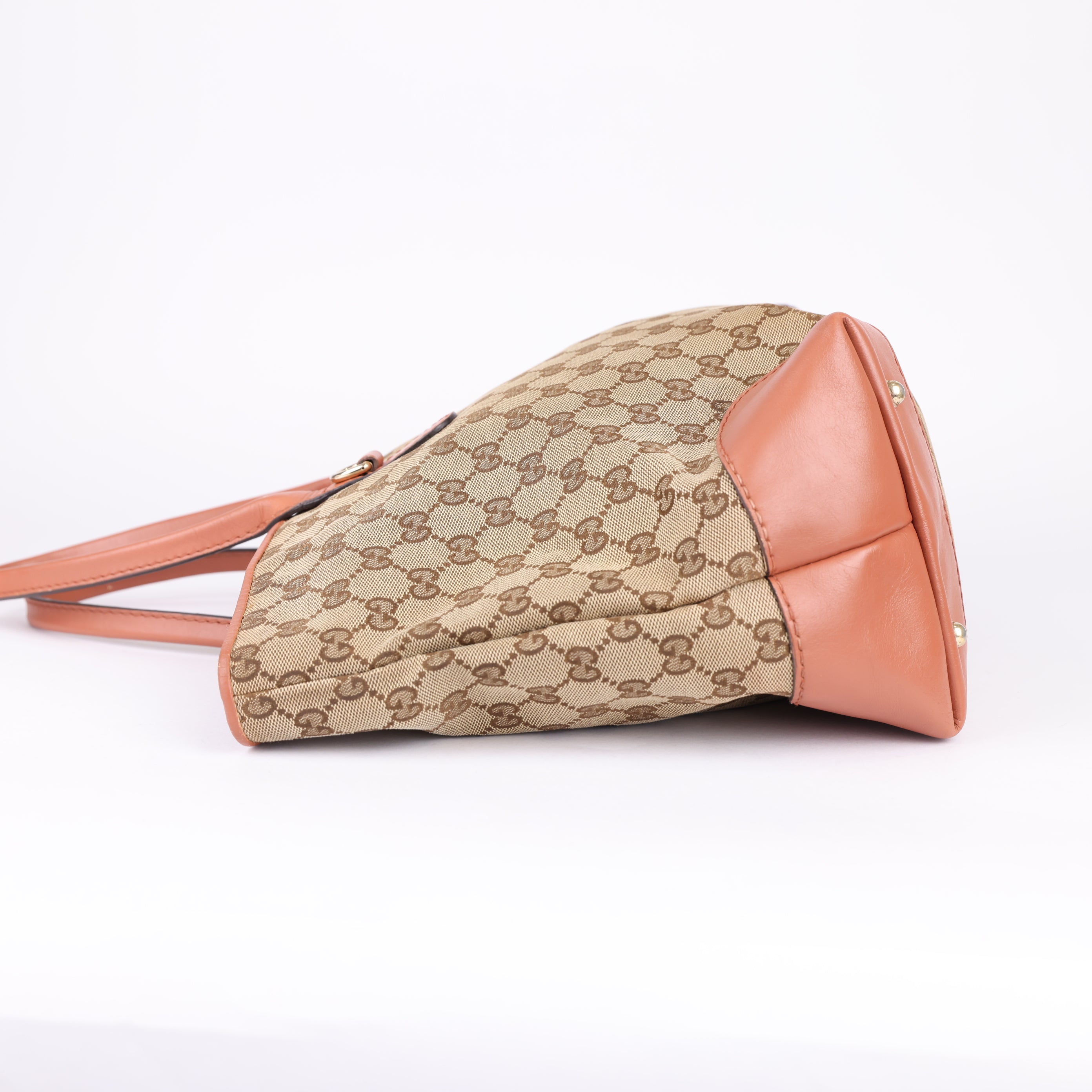 Gucci GG Canvas Heart satchel- Pre Owned