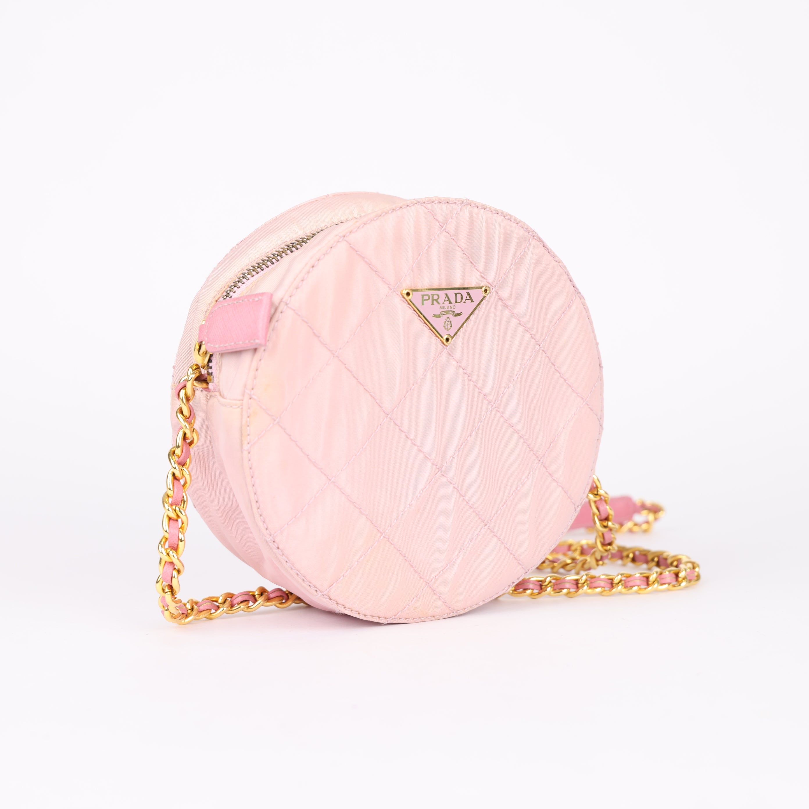 J0765B21943 Prada Round Shoulder Bag- Pre Owned