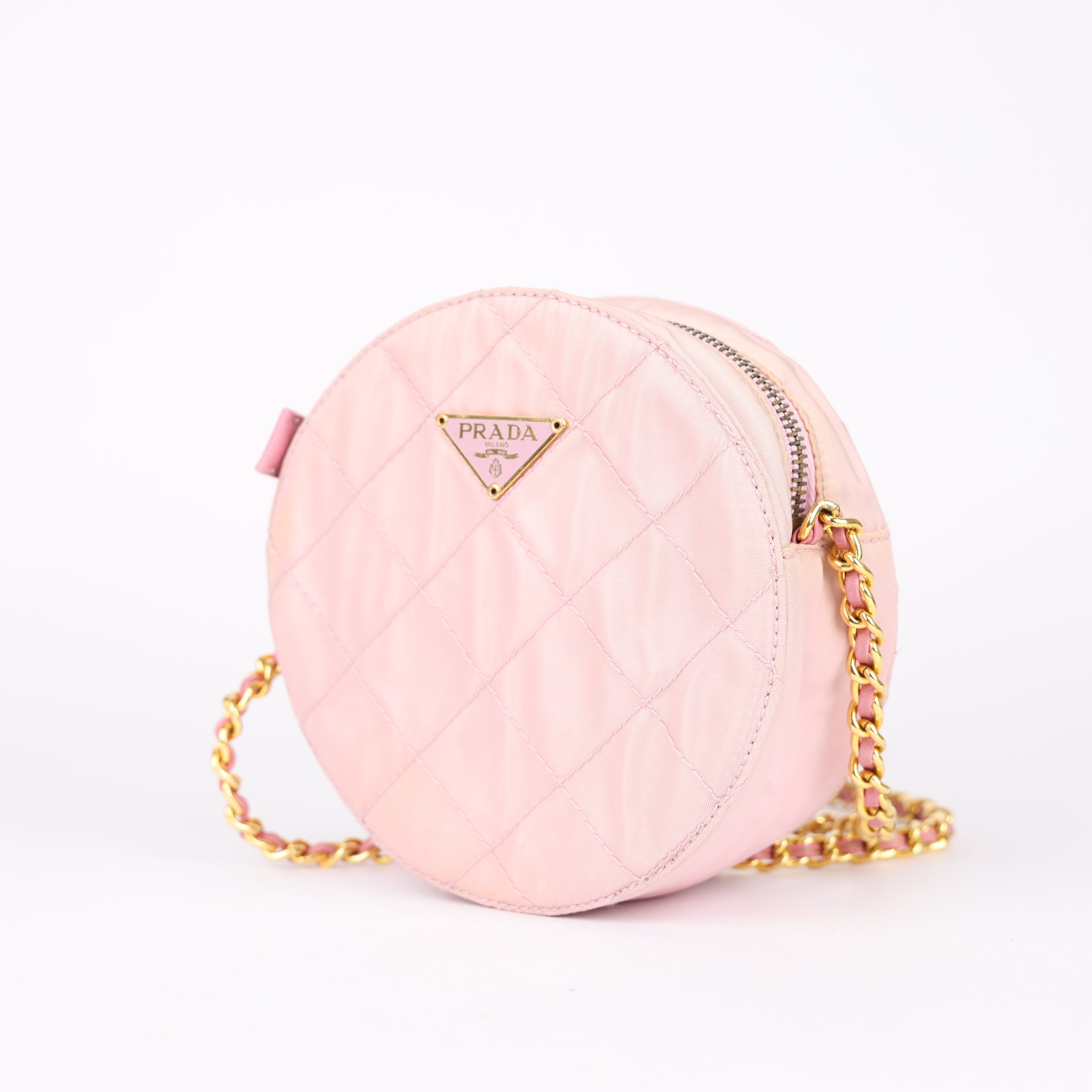 J0765B21943 Prada Round Shoulder Bag- Pre Owned