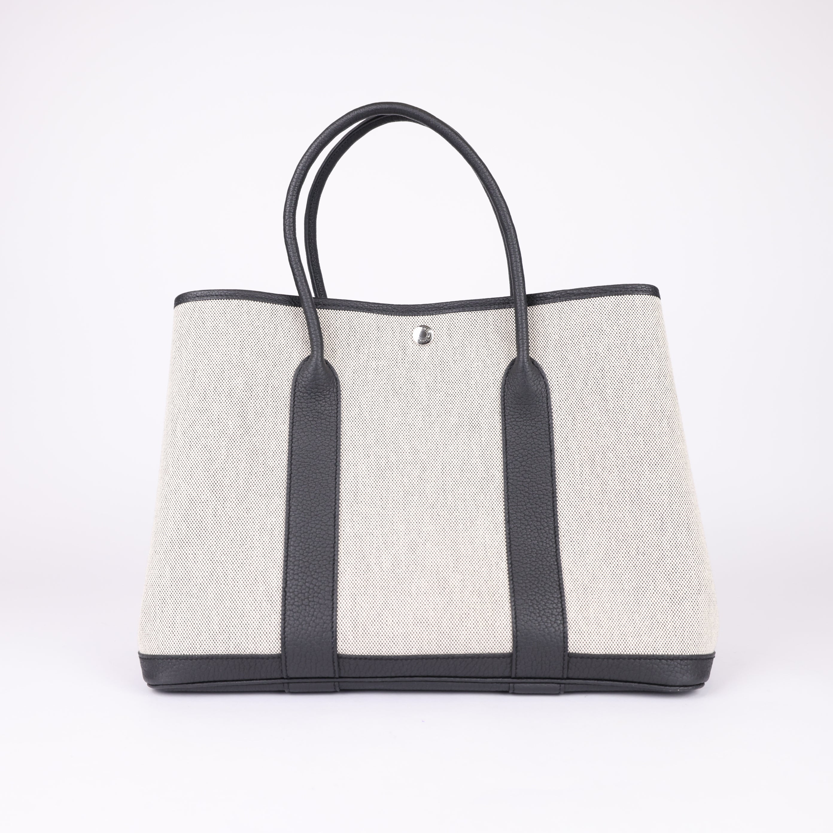 Hermes Garden Party 36 PM Limited Edition Tote Bag Brown Black- Pre Owned