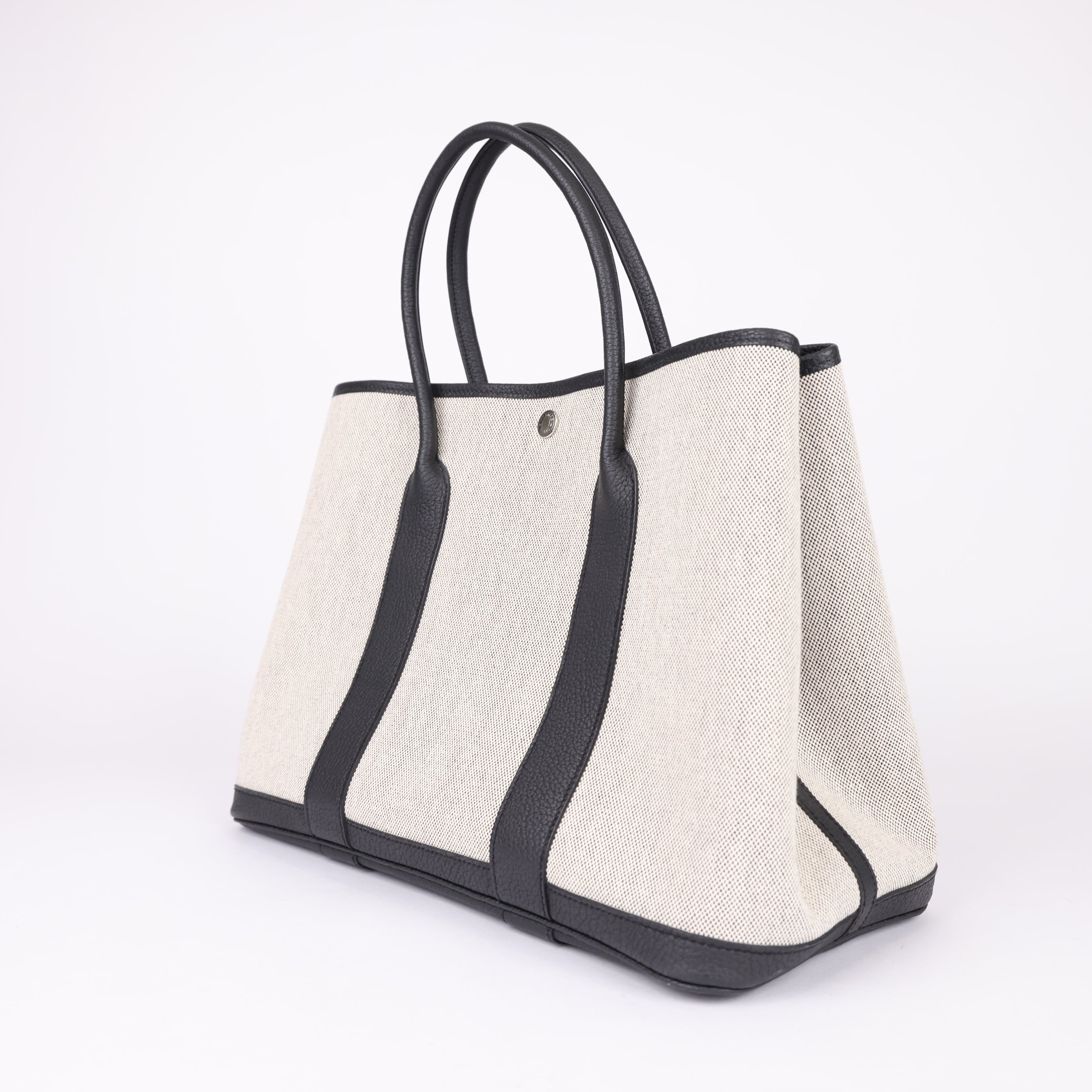 Hermes Garden Party 36 PM Limited Edition Tote Bag Brown Black- Pre Owned