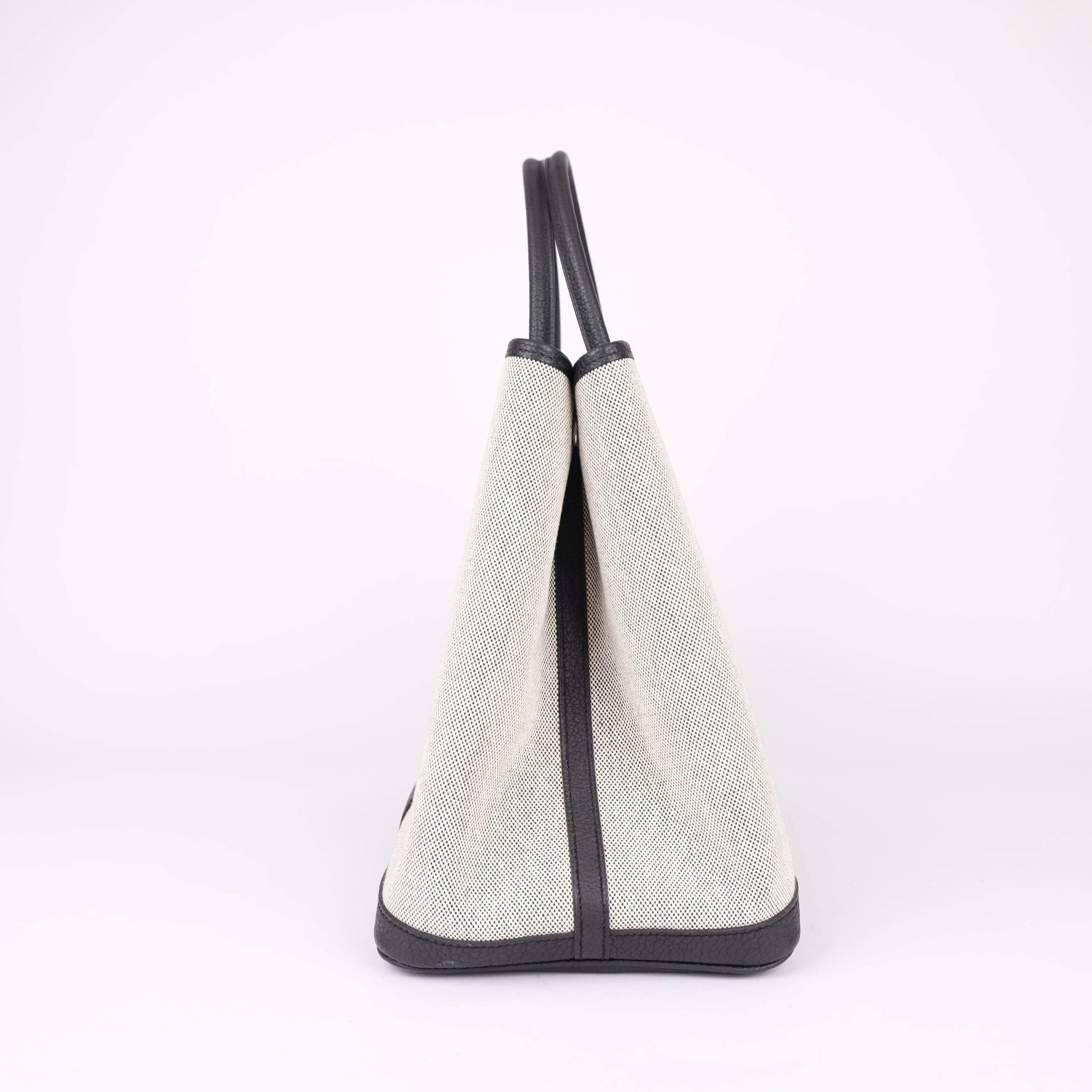 Hermes Garden Party 36 PM Limited Edition Tote Bag Brown Black- Pre Owned