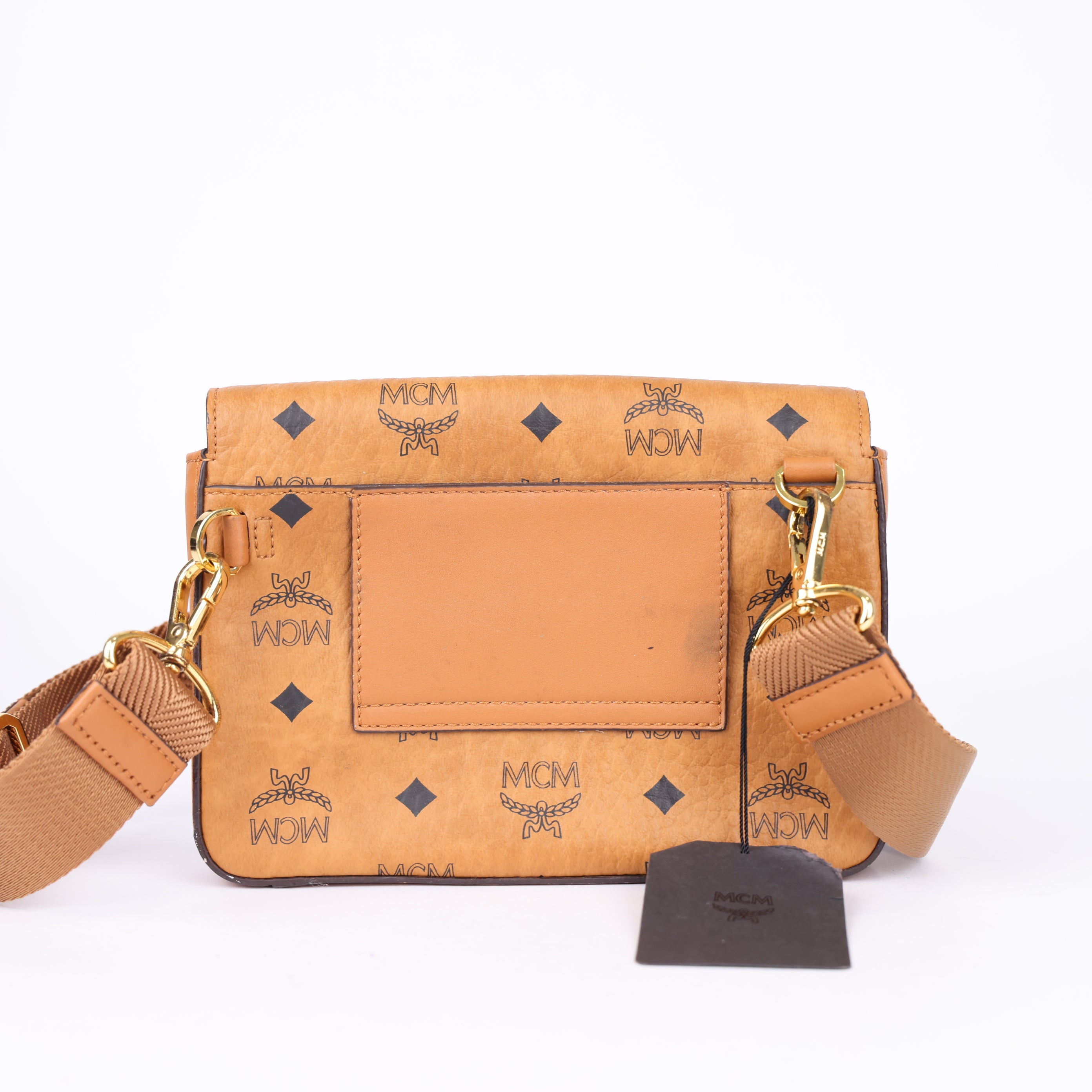 JO783 MCM Millie Visetos Small Crossbody- Pre Owned