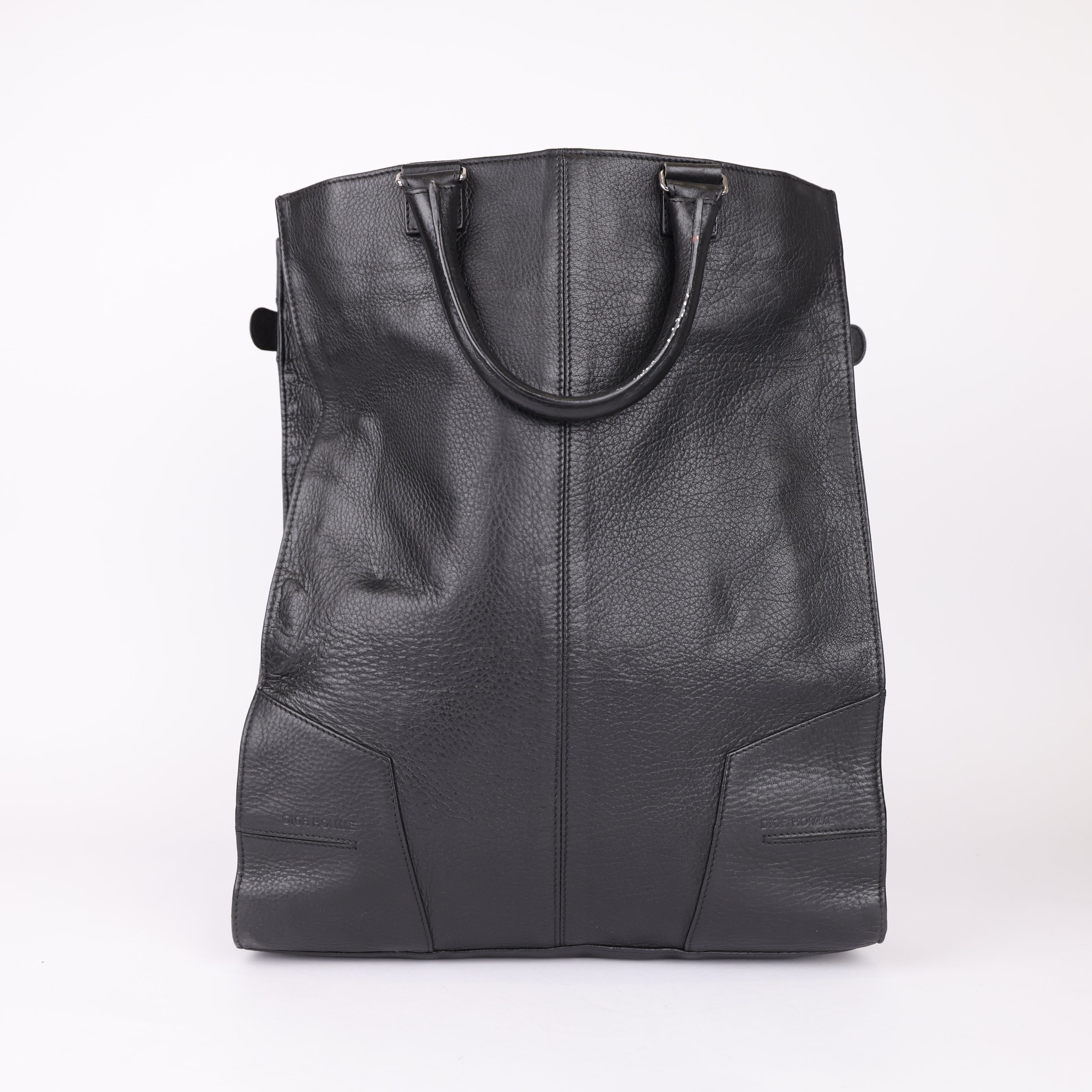 J0785 Christian Dior Homme Leather Tote Bag- Pre Owned