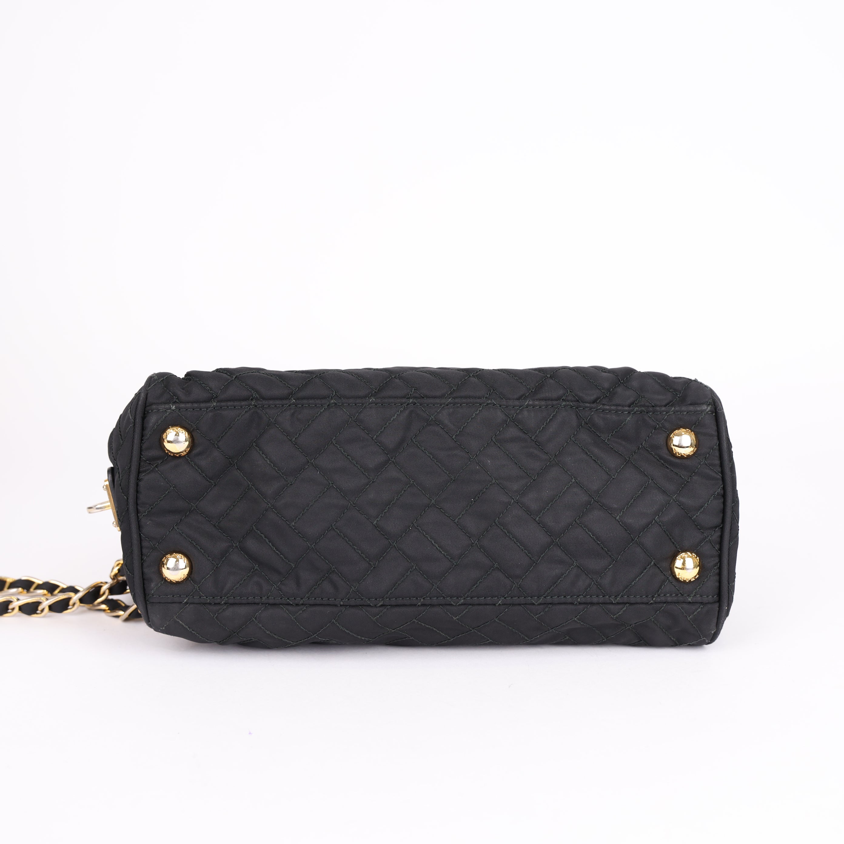 Prada Chain Shoulder Bag Quilted Nylon- Pre Owned