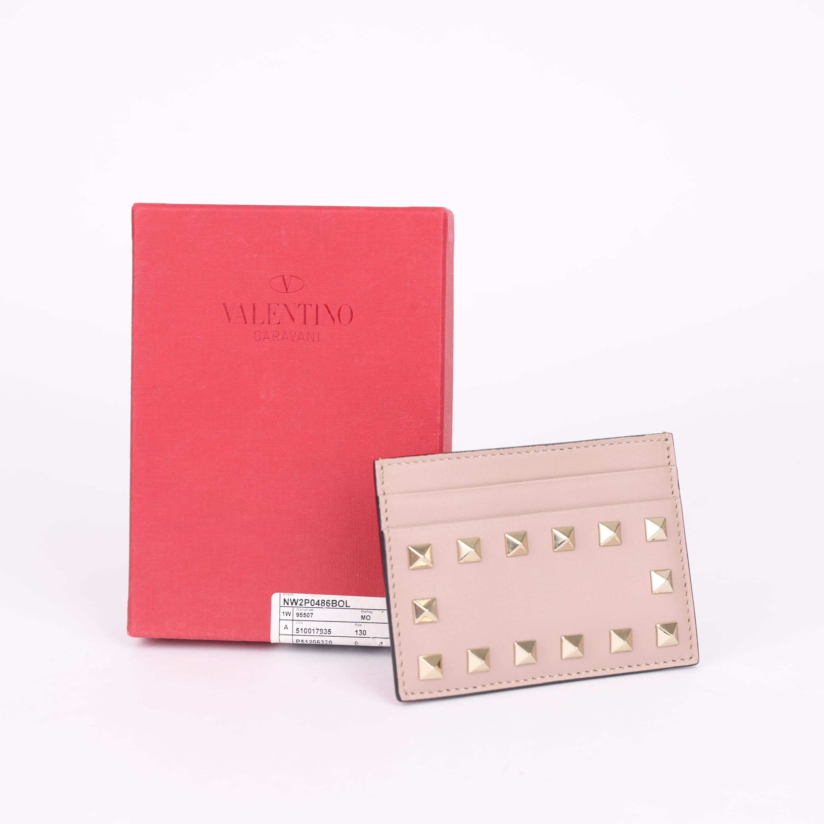 Valentino Garavani Rockstud Card Holder- Pre Owned
