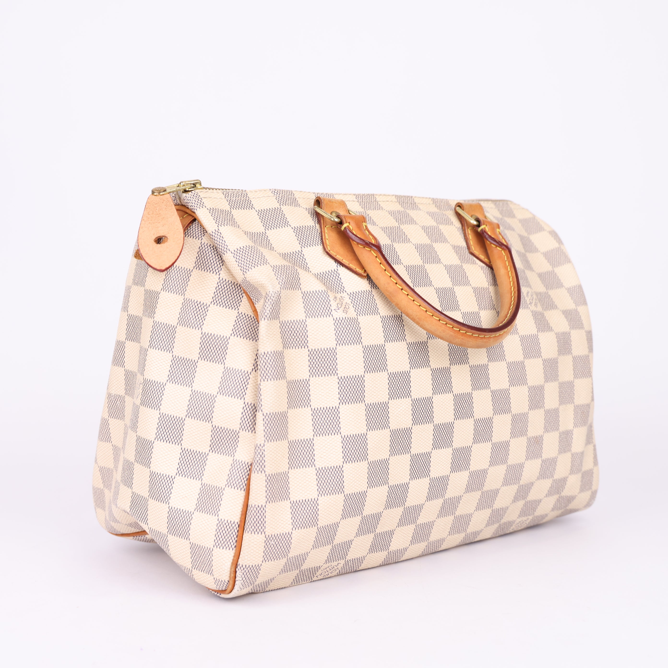 Louis Vuitton Speedy Handbag Damier 30 White- Pre Owned