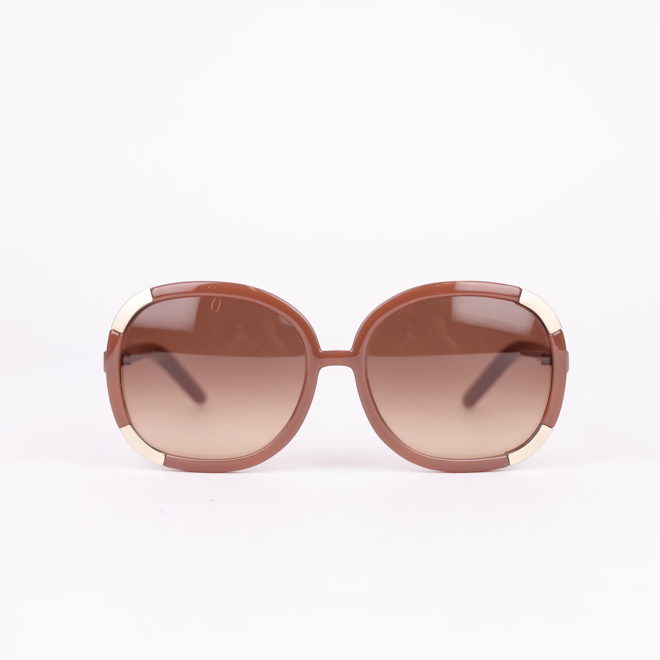 Chloe BROWN ROUND SUNGLASSES- Pre Owned