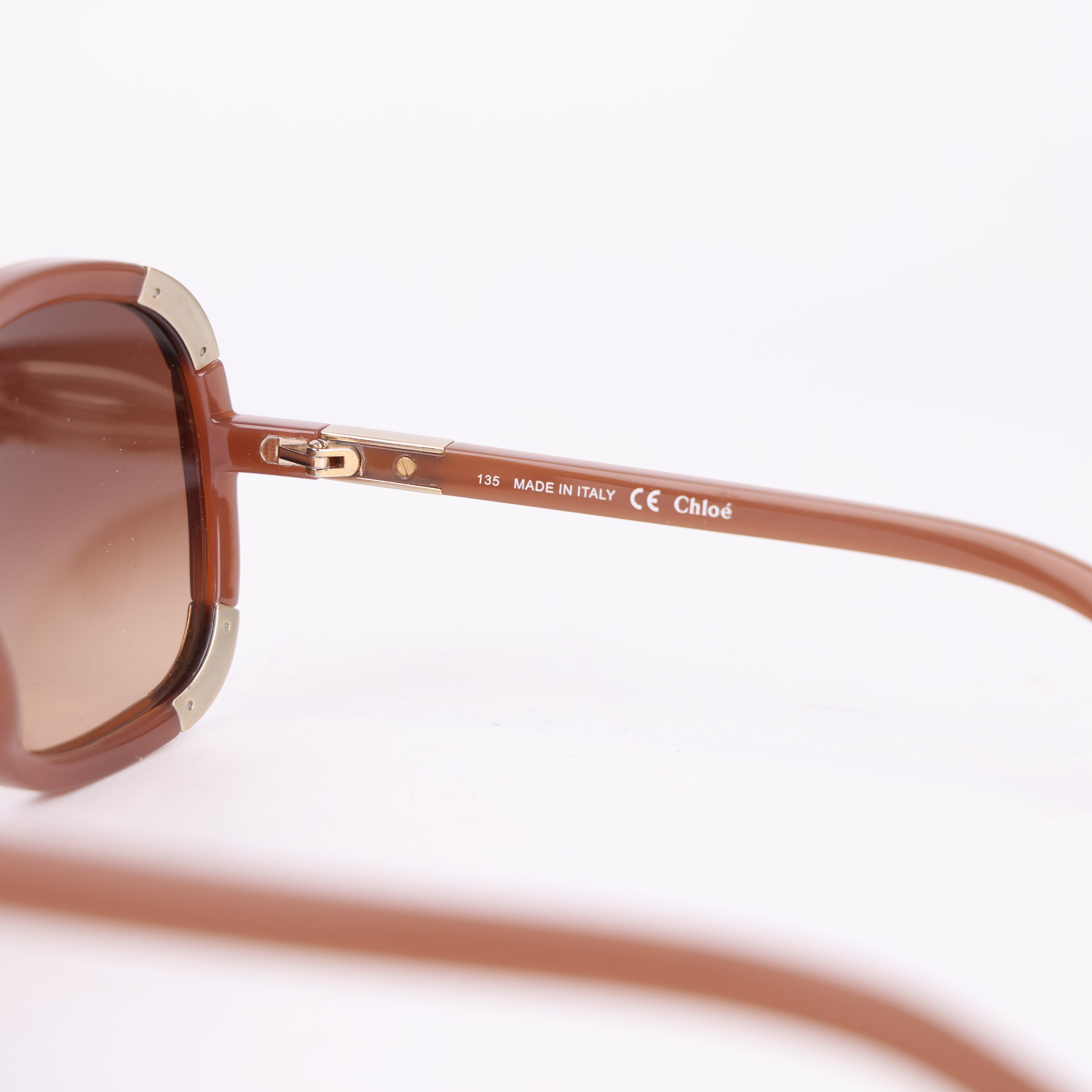 Chloe BROWN ROUND SUNGLASSES- Pre Owned