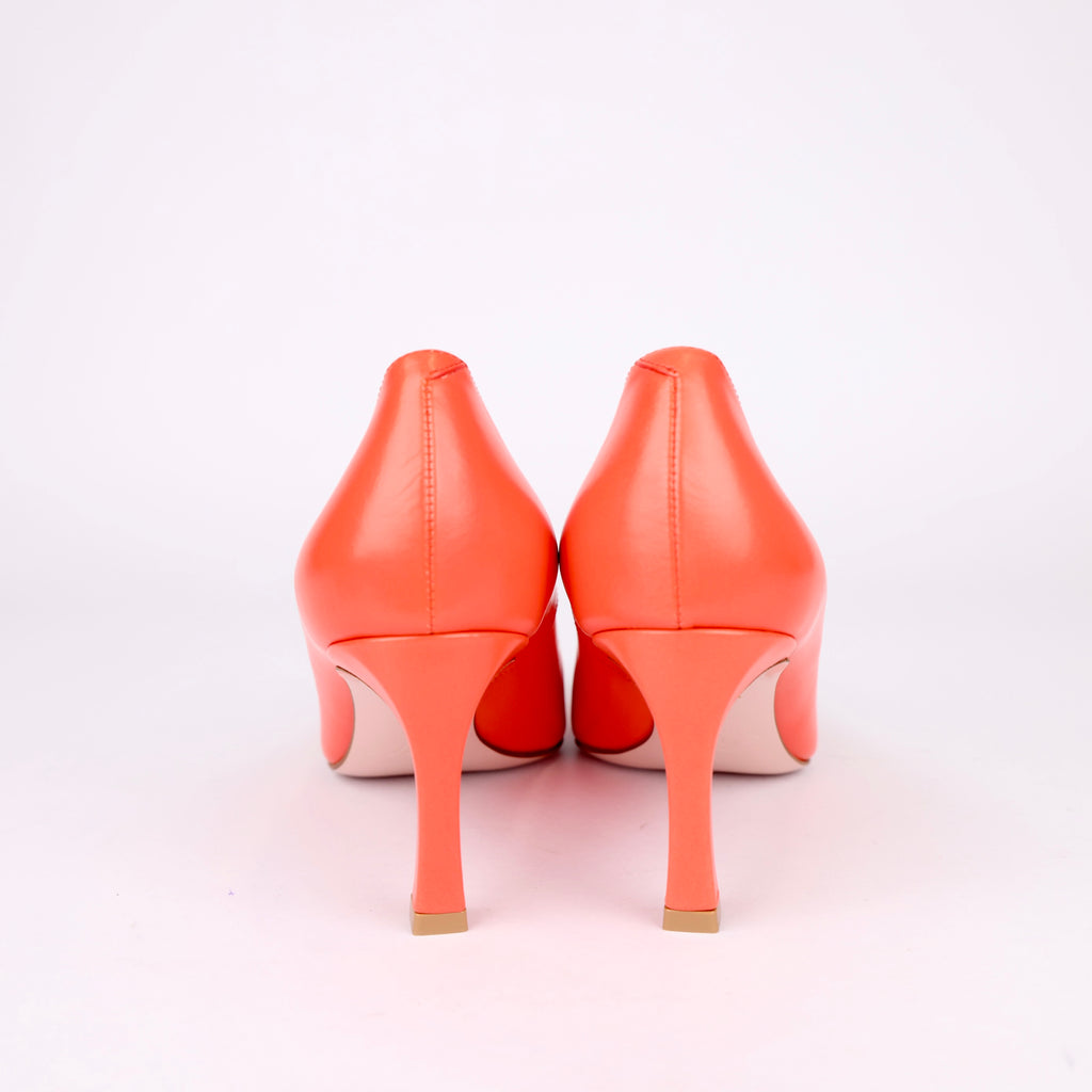 J0285# ROGER VIVIER Belle Vivier Trompette leather pumps size EU37/ UK4- Pre Owned