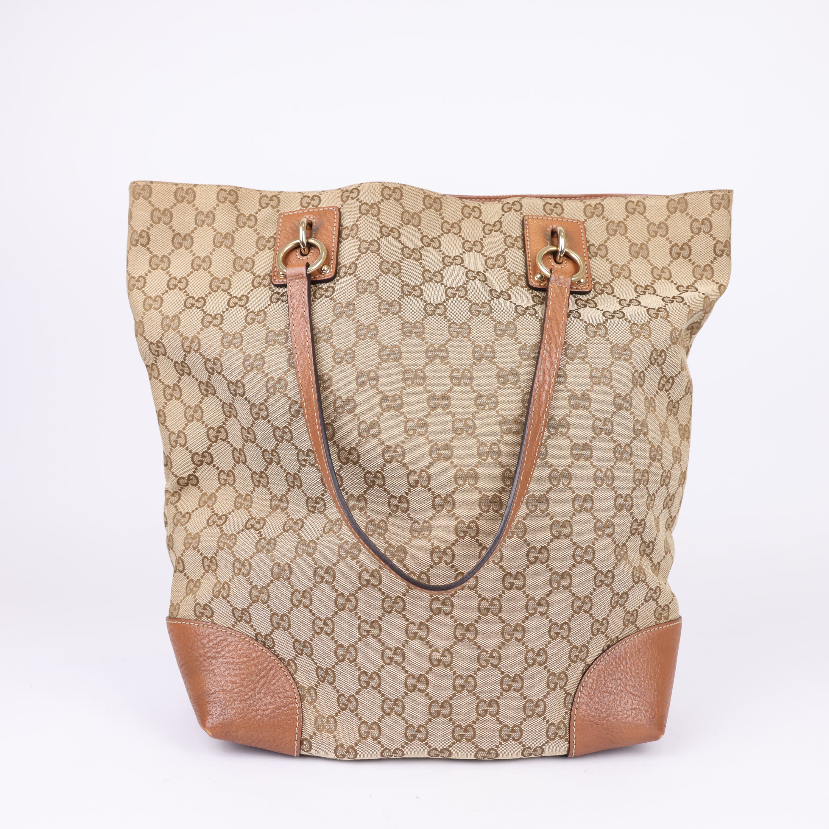 Gucci 2016-2025 Large GG Canvas GG Charm tote bag- Pre Owned